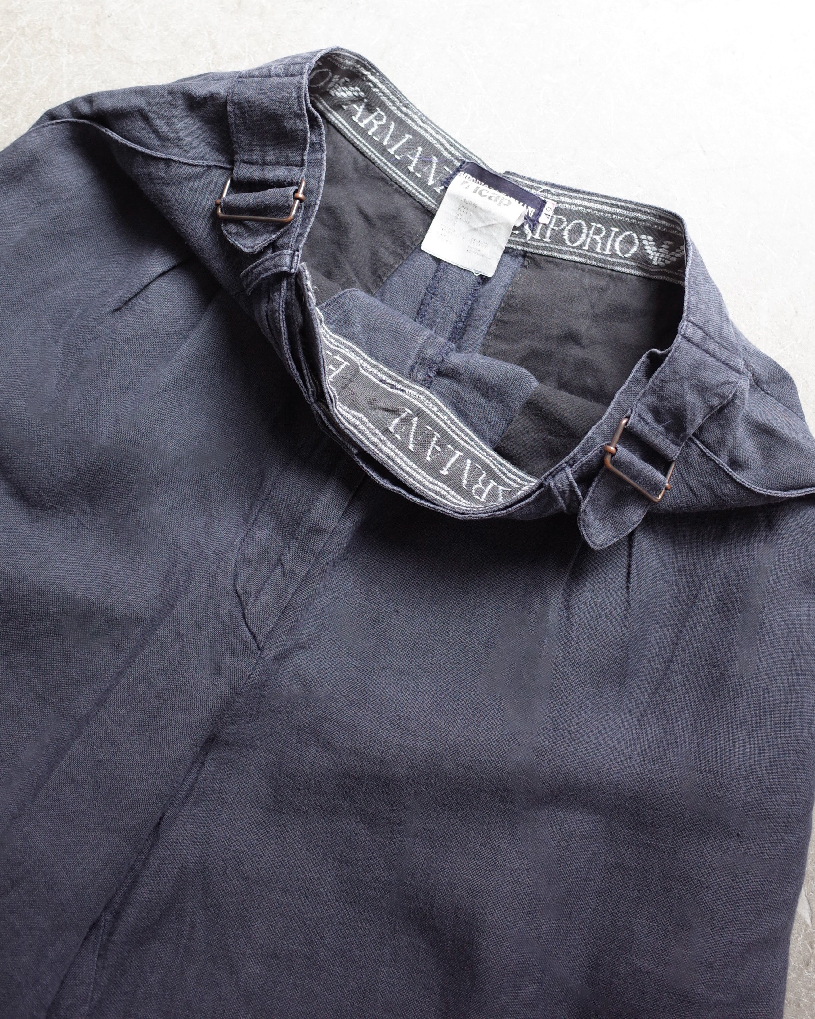 Used / ARMANI JEANS LINEN GURKHA SHORTS
