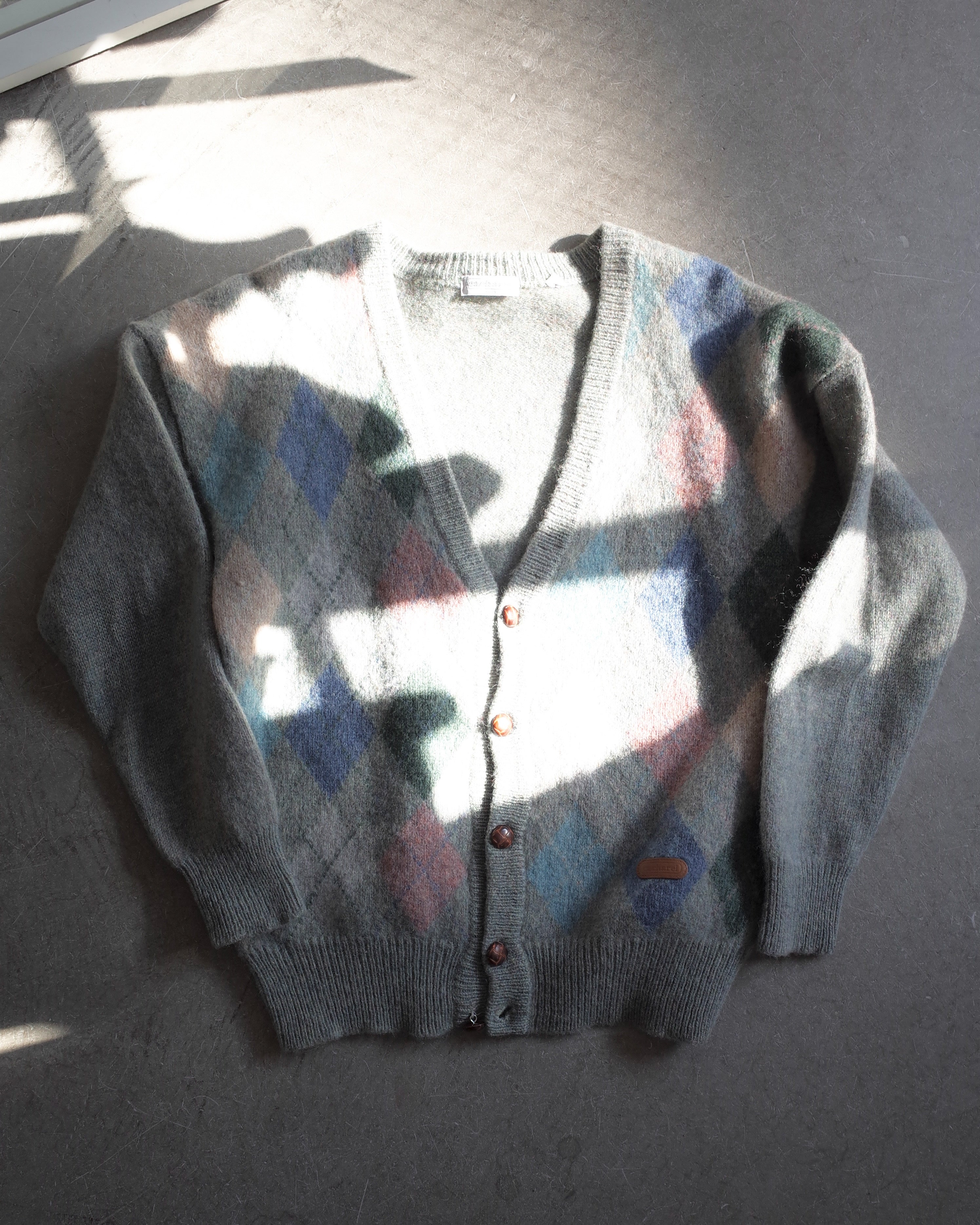 Used / ARGYLE CARDIGAN
