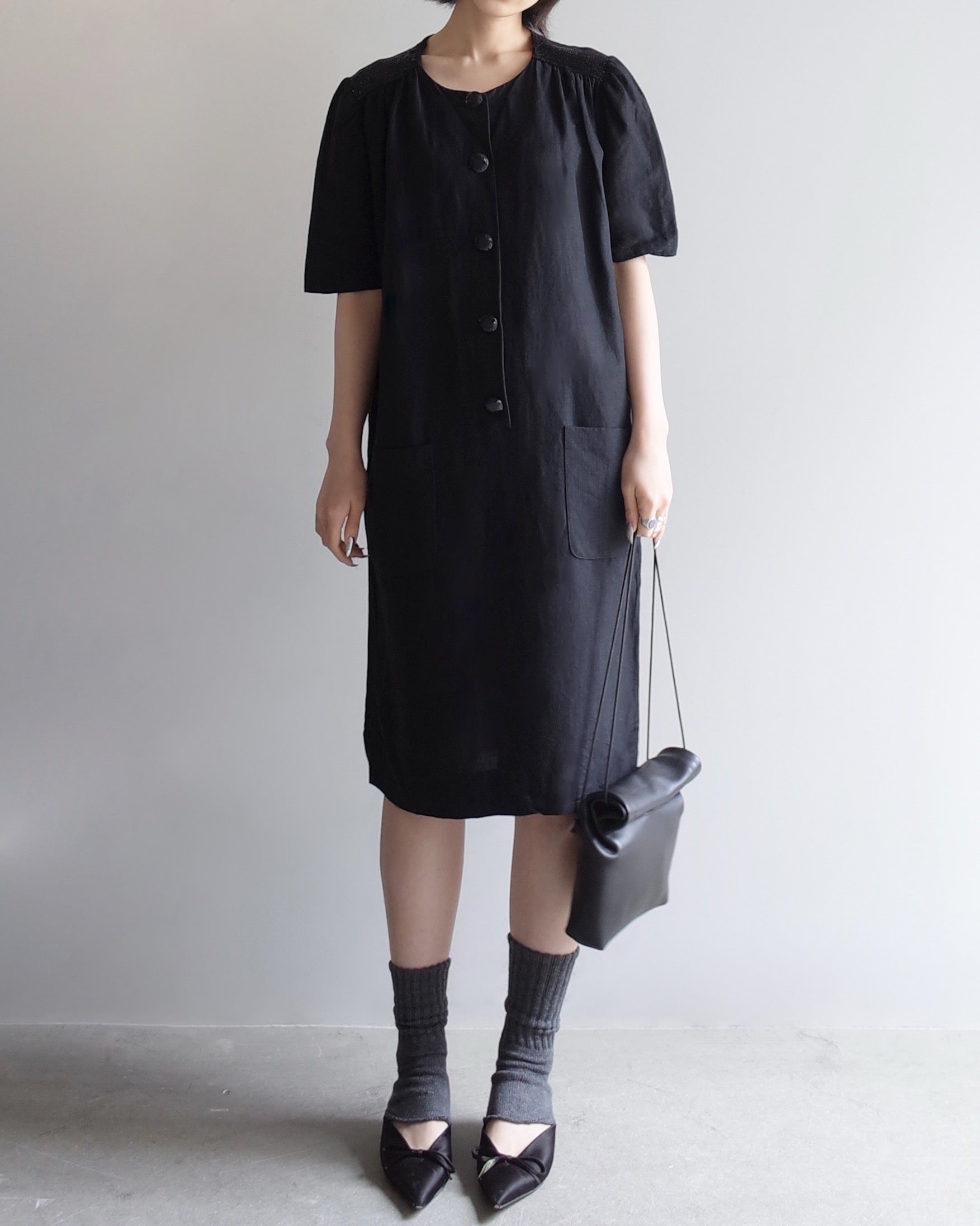 Used / FRONT BOTTAN TIGHT ONEPIECE