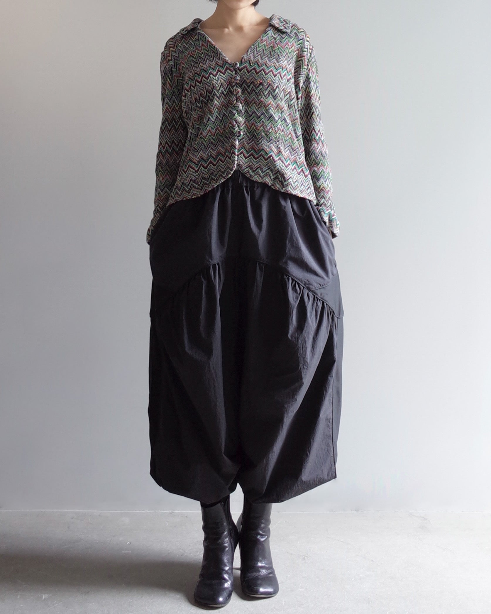 Used / CHEVRON KNIT JACKET