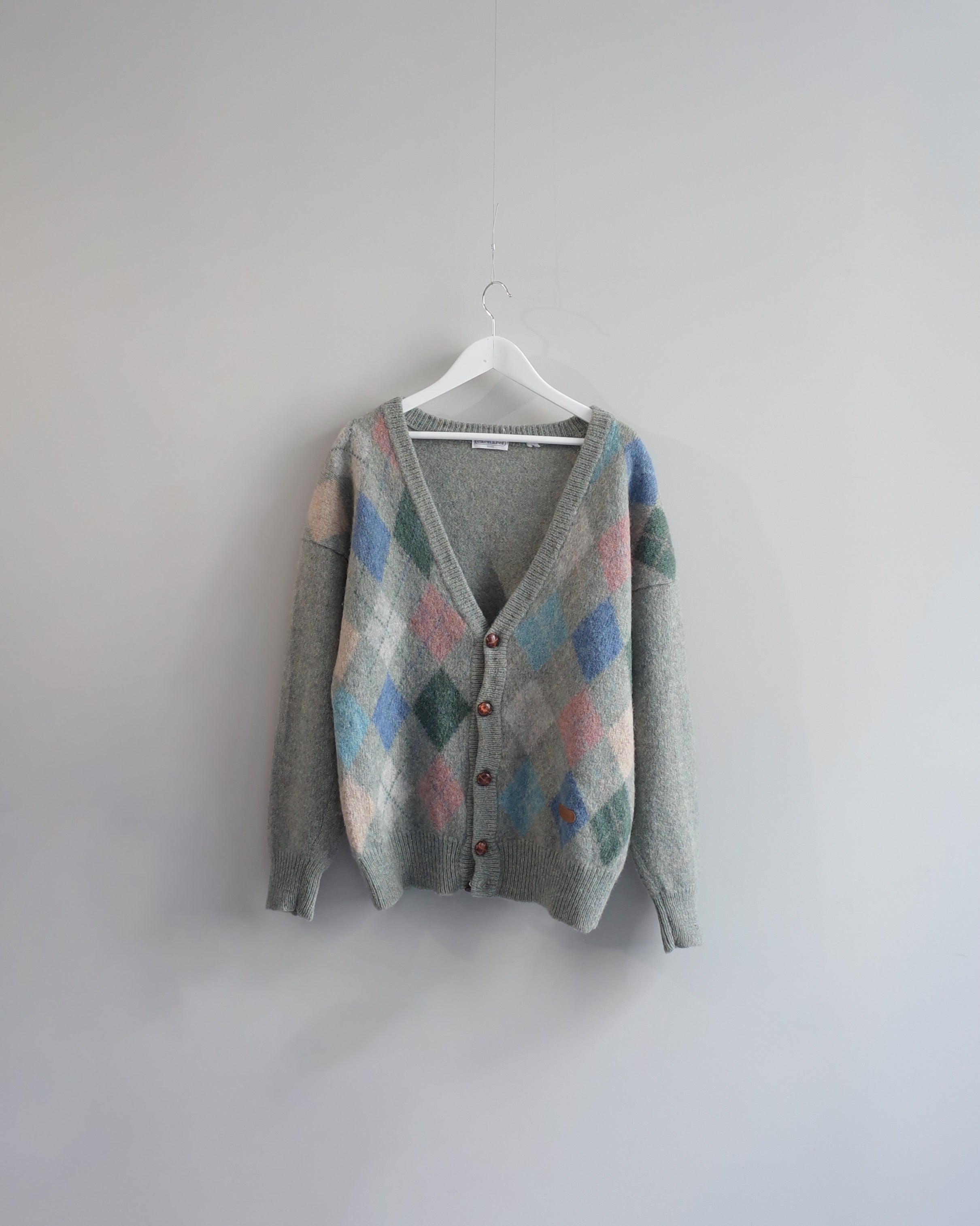 Used / ARGYLE CARDIGAN
