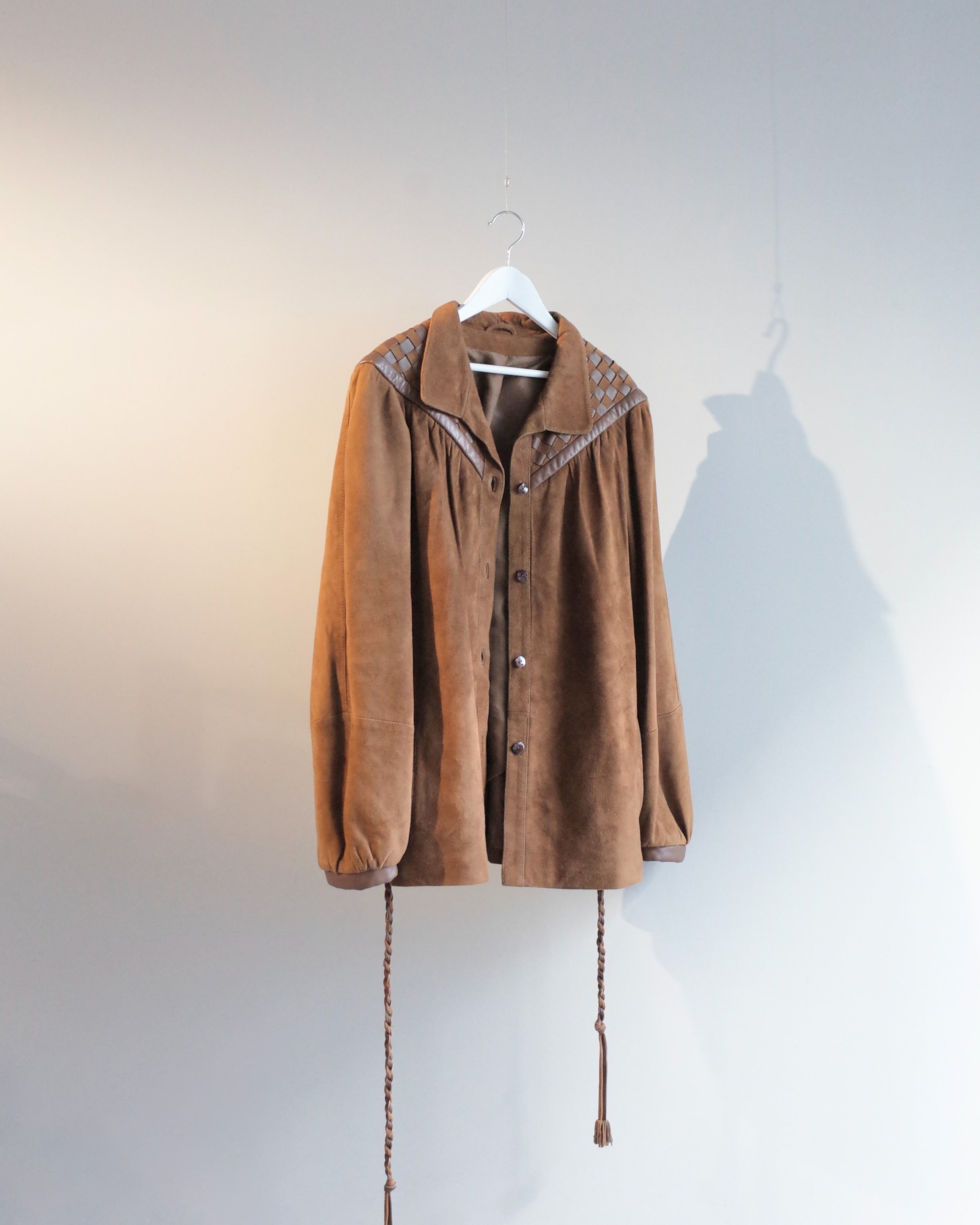 Used / LEATHER SHIRT JACKET