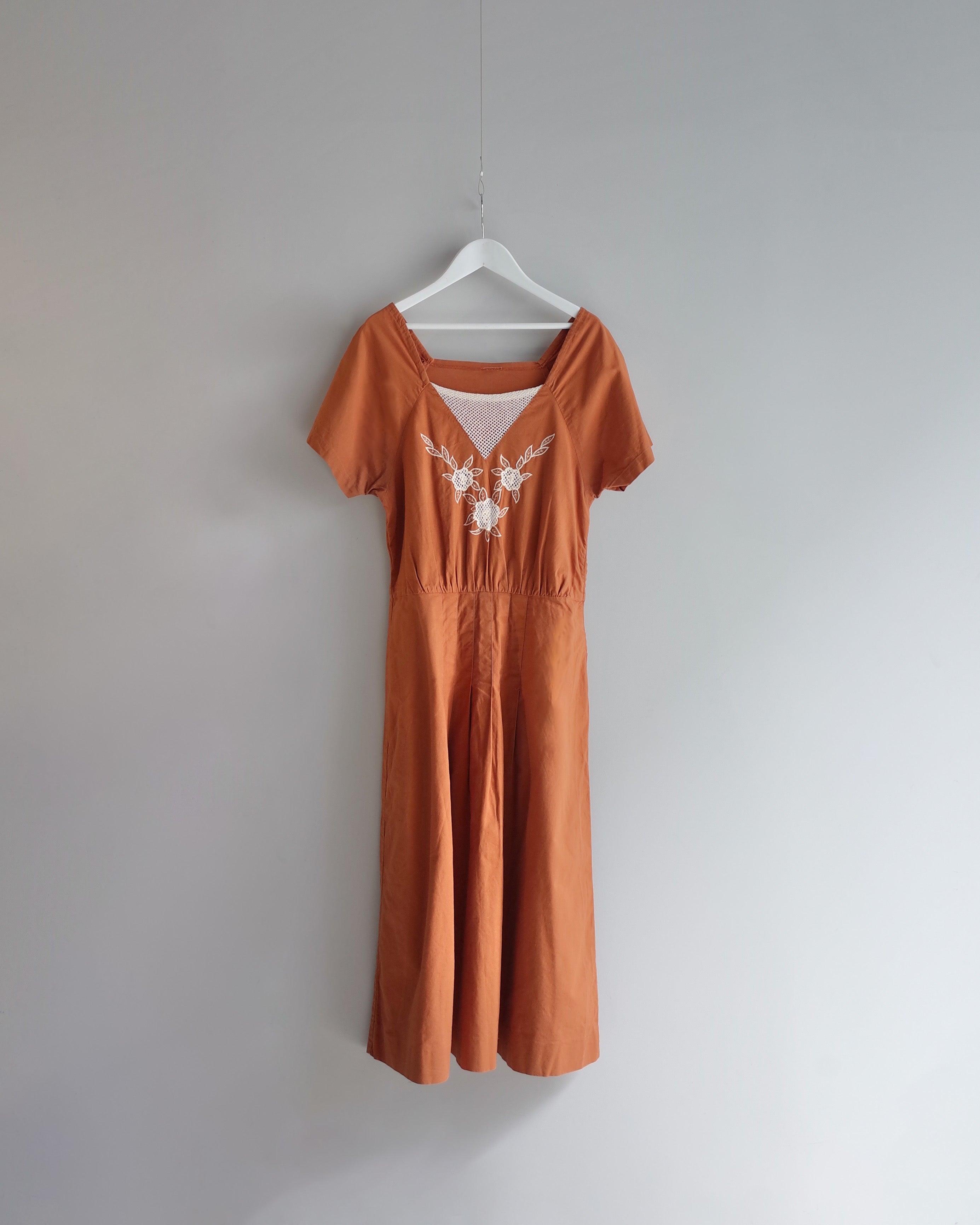 Used / ETHNIC HALFSLEEVE ONEPIECE