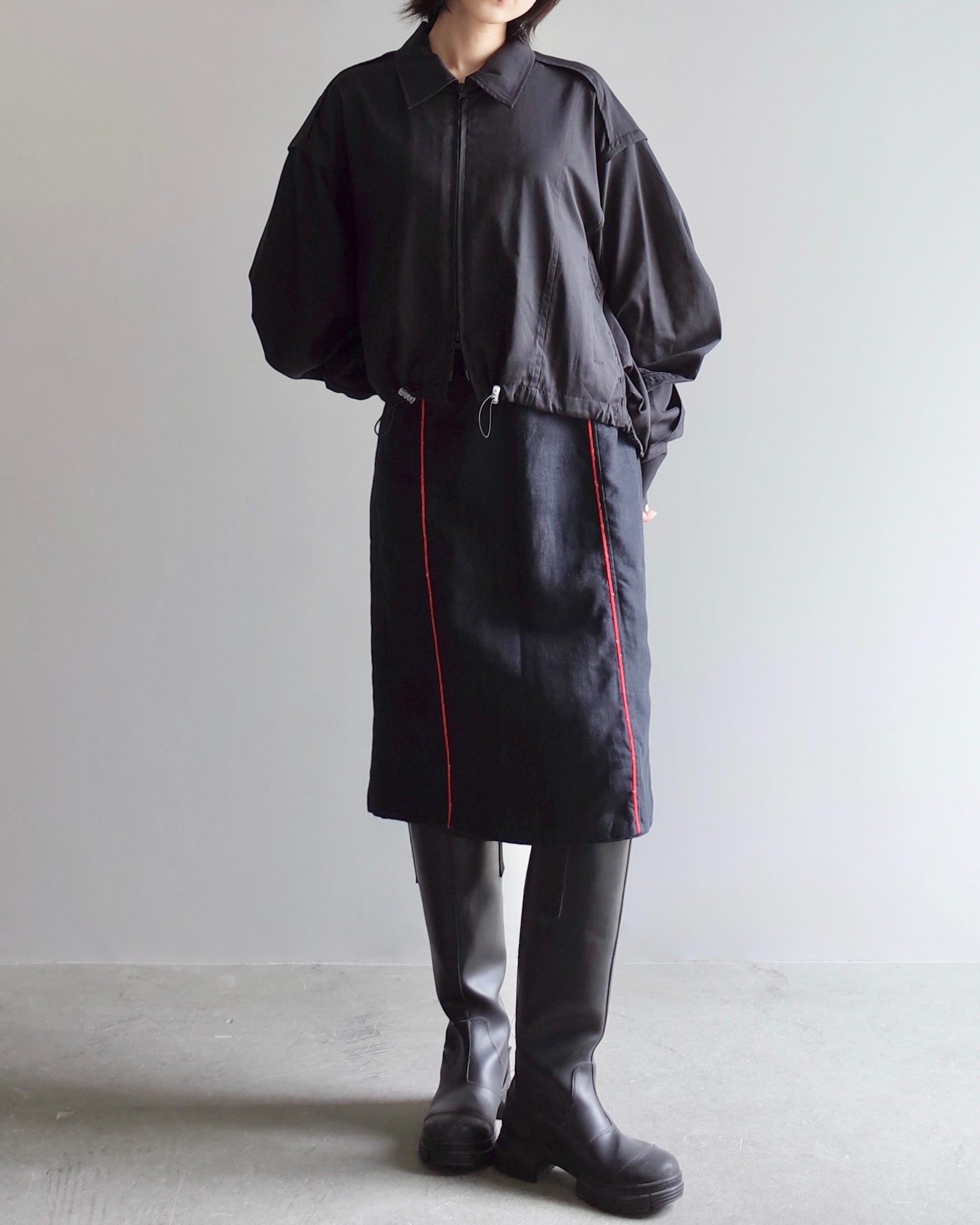 Used / MIDI LINEN SKIRT
