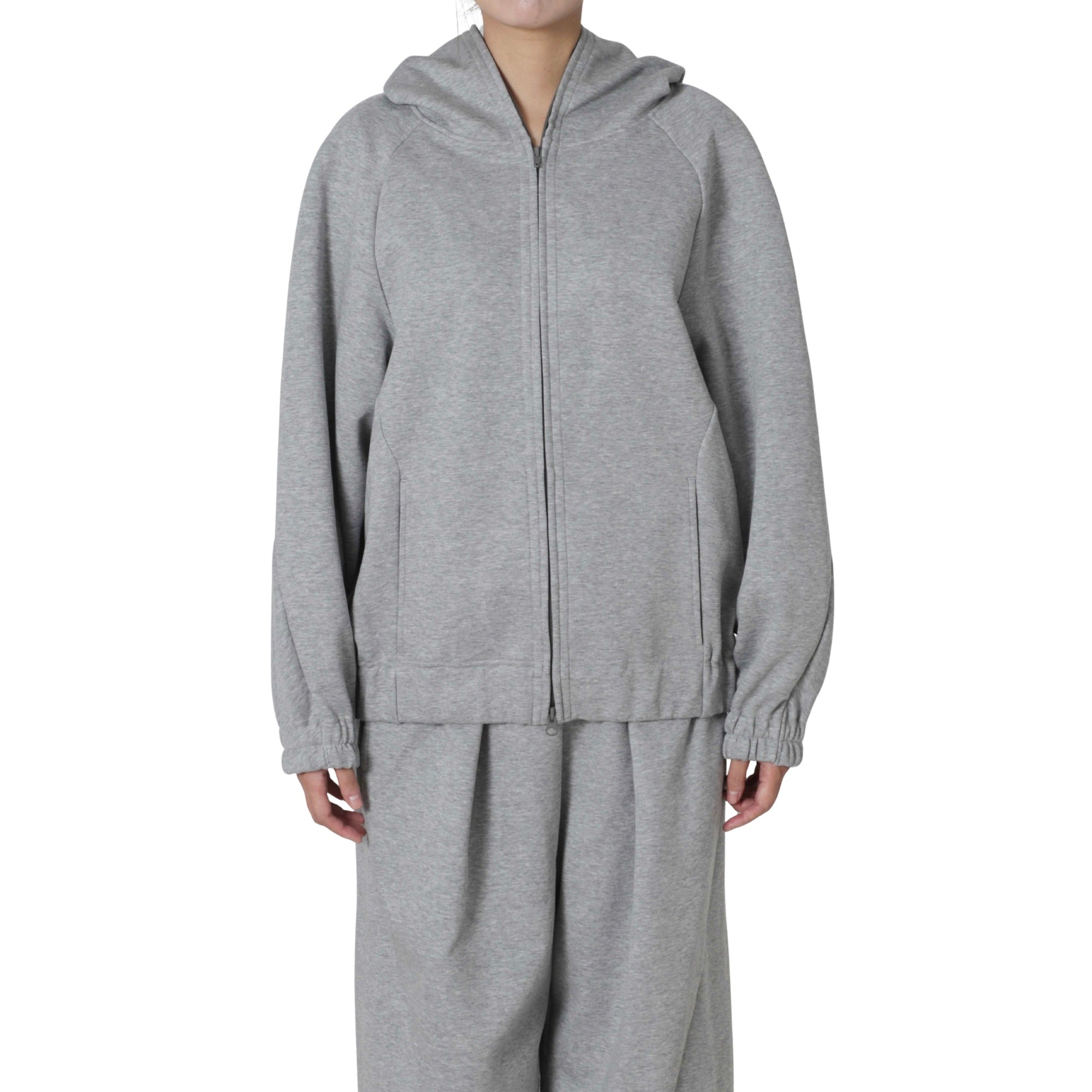 DOUBLE KNIT ZIP HOODIE