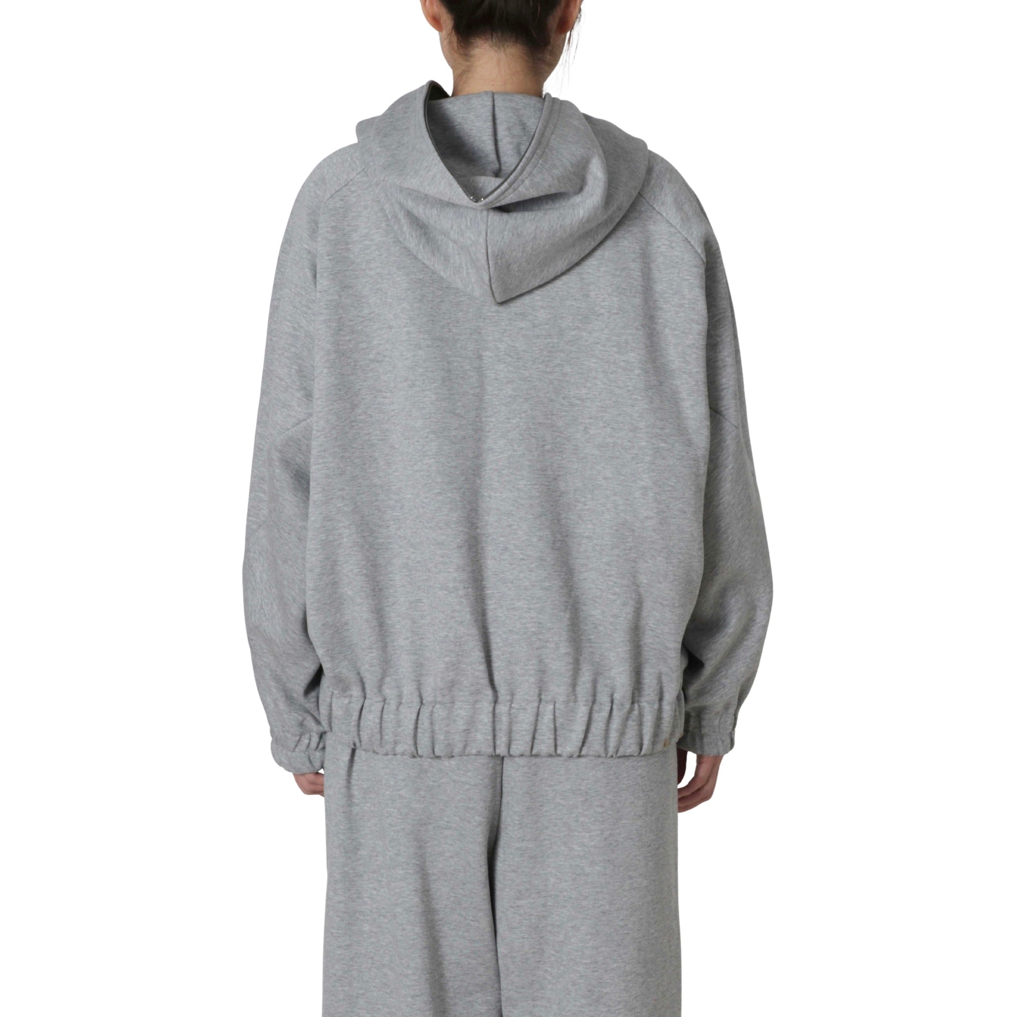 DOUBLE KNIT ZIP HOODIE