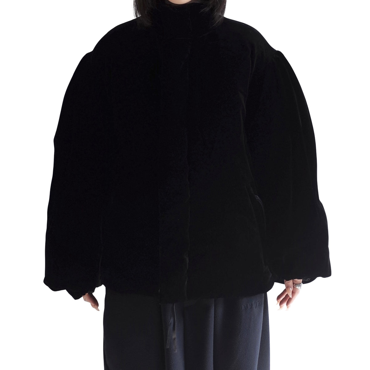 VELVET DOWN JACKET