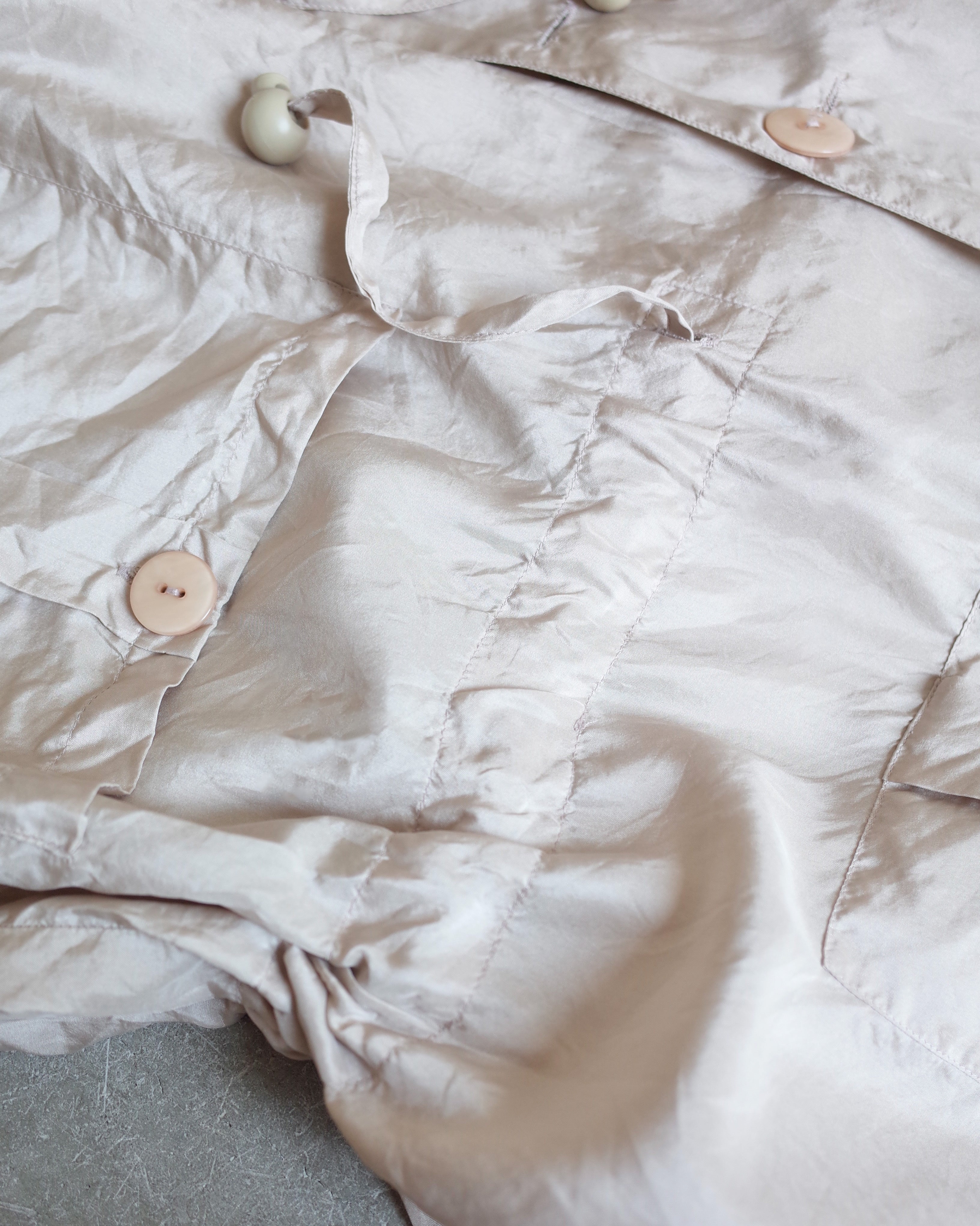 Used / SILK SHORT SLEEVE JACKET