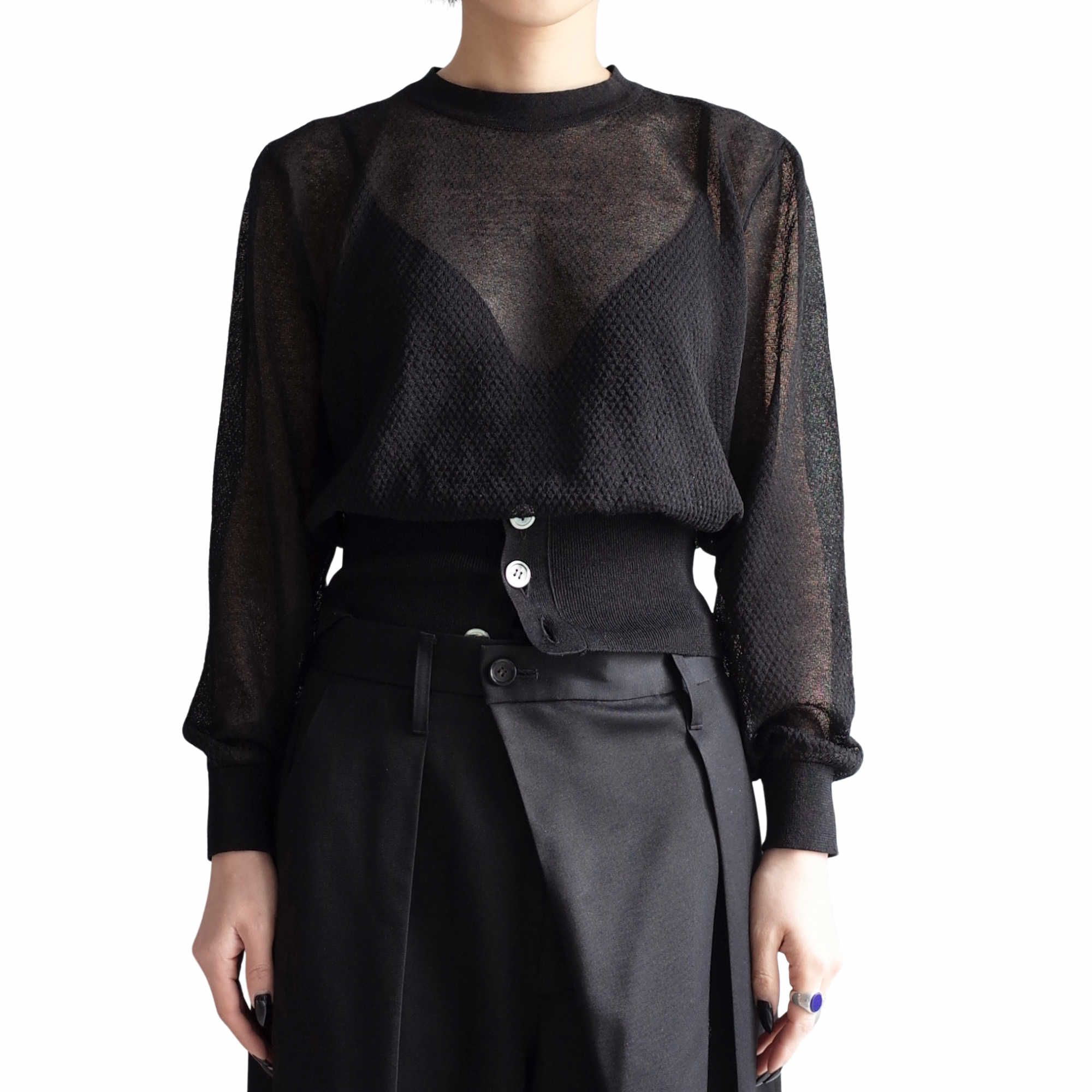 BUTTON KNIT PULLOVER