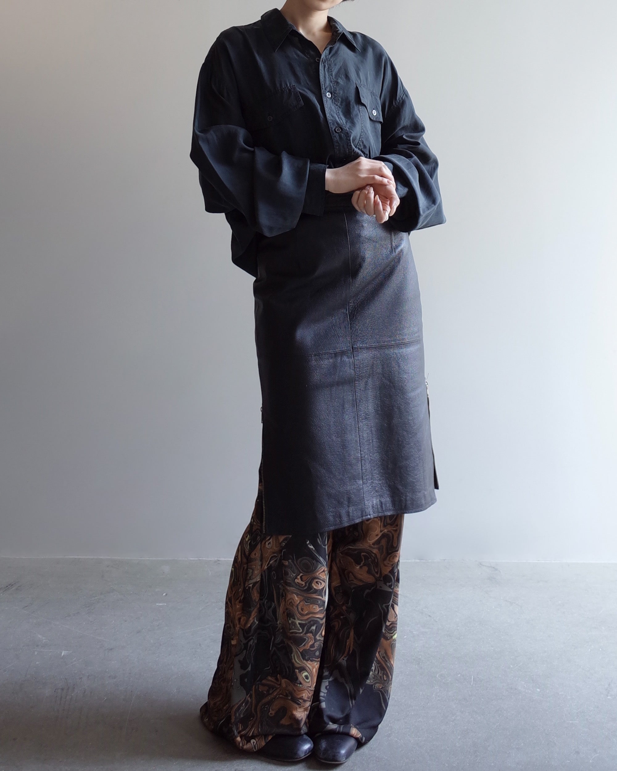 Used / LEATHER SKIRT