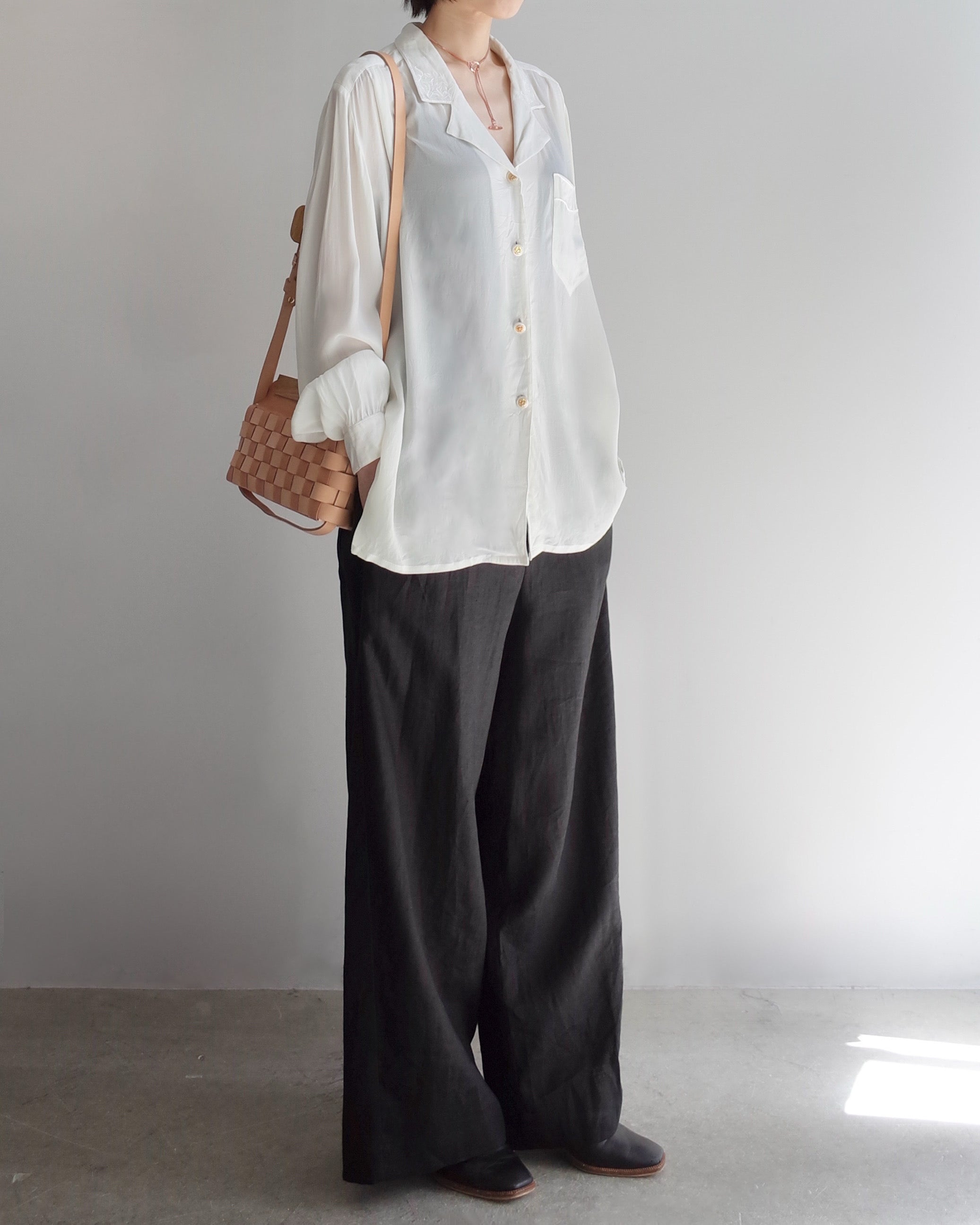 Used / OPEN COLLAR SHIRT