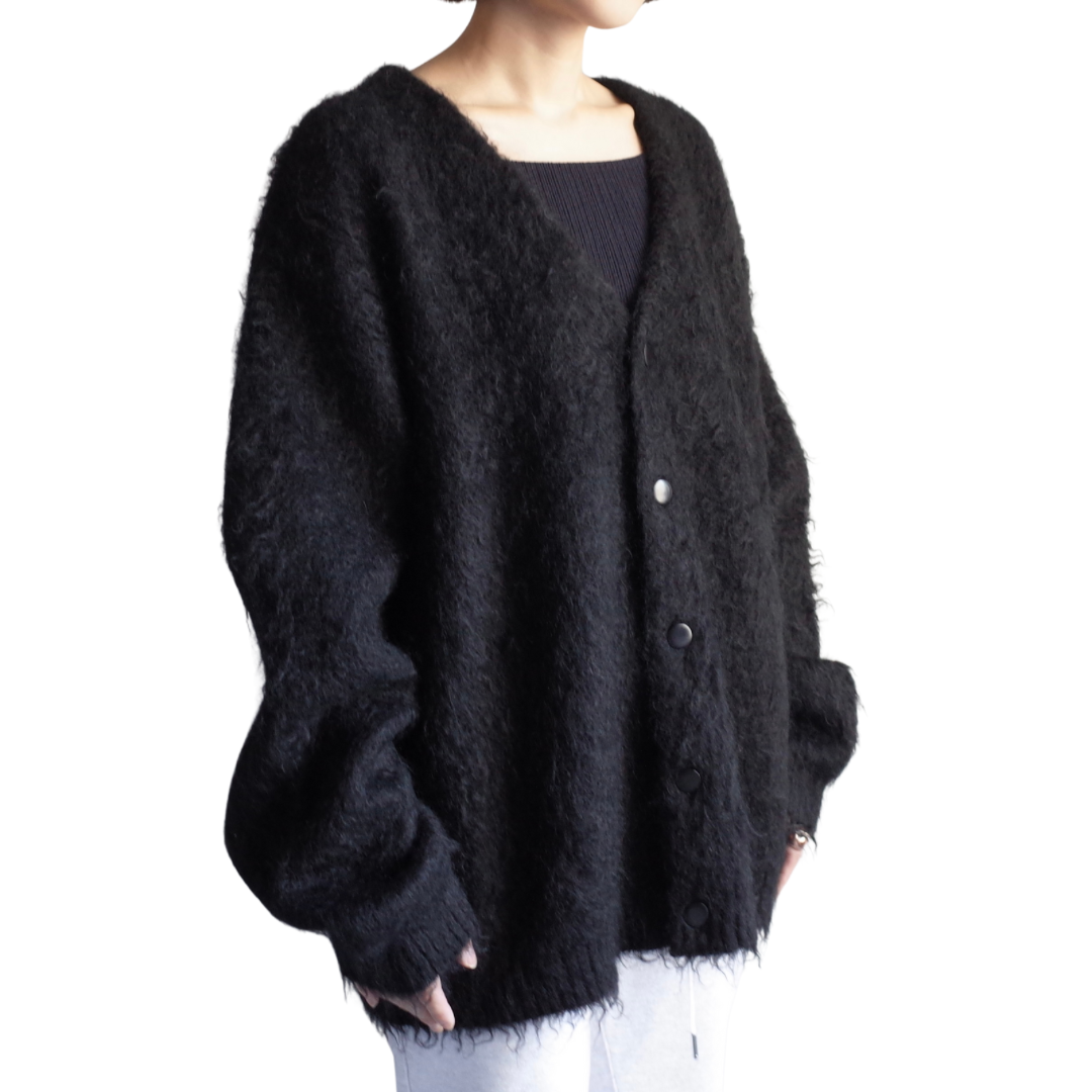 SOLID VINTAGE BRUSHED CARDIGAN