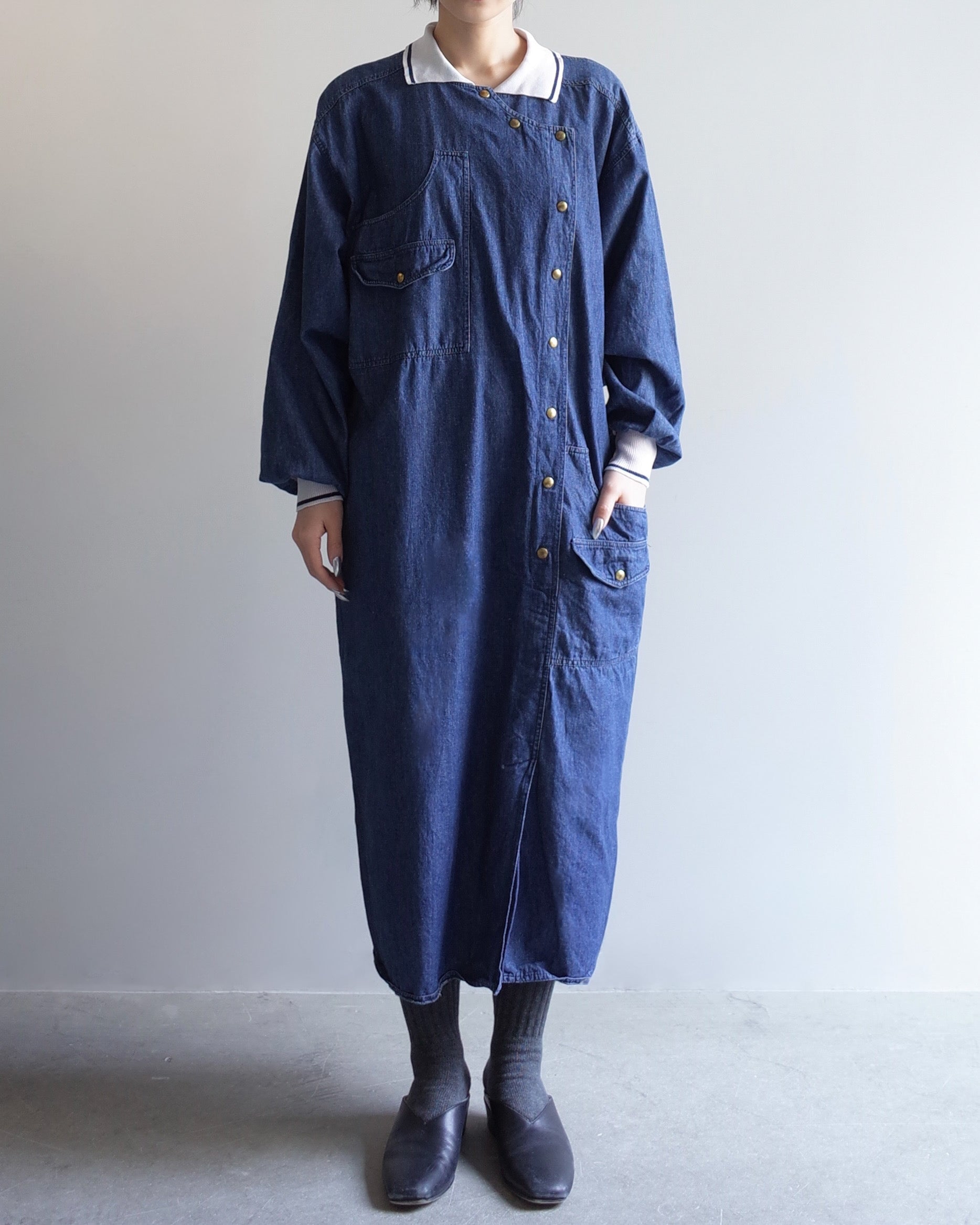 Used / DENIM SHIRT ONEPIECE