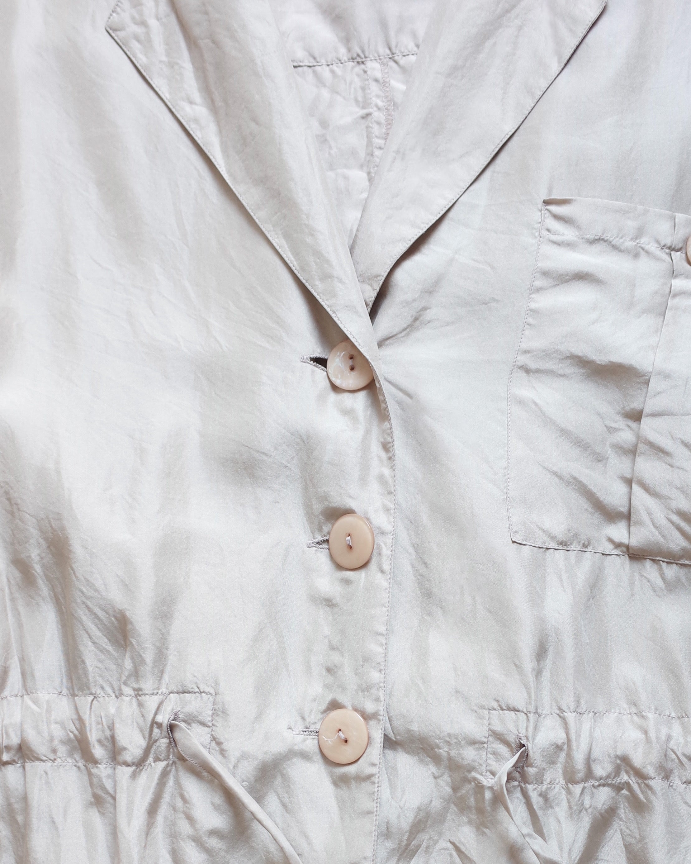 Used / SILK SHORT SLEEVE JACKET