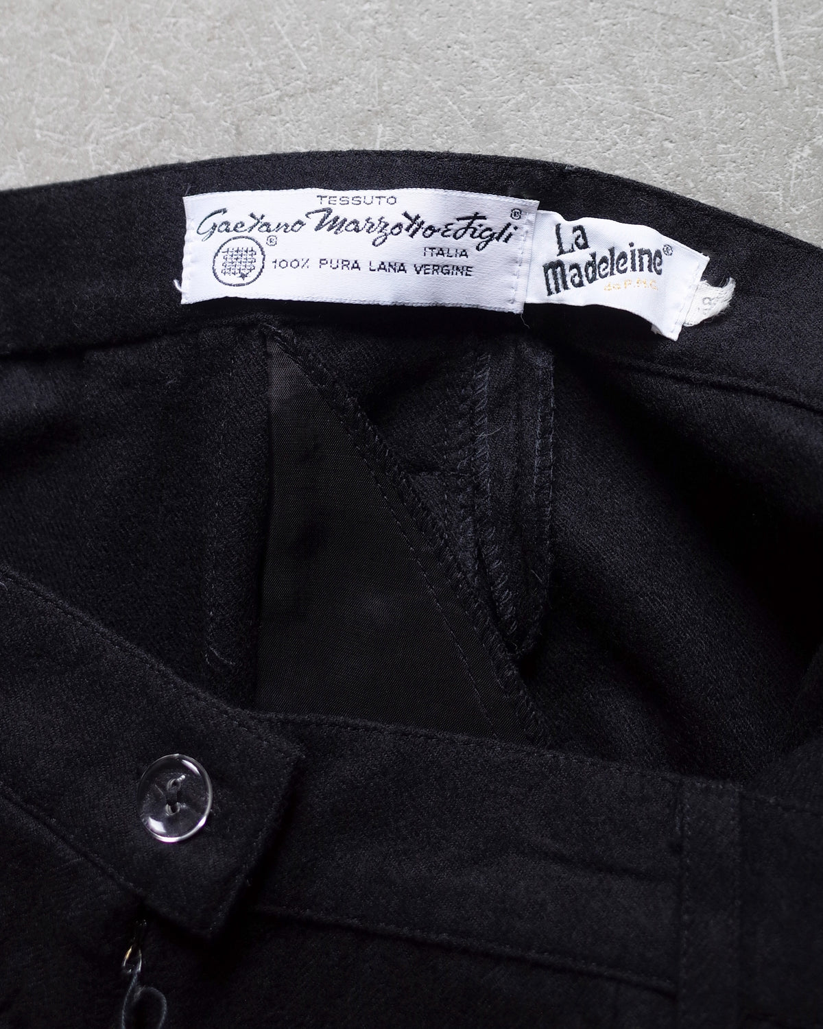 Used / WOOL TAPERED PANTS
