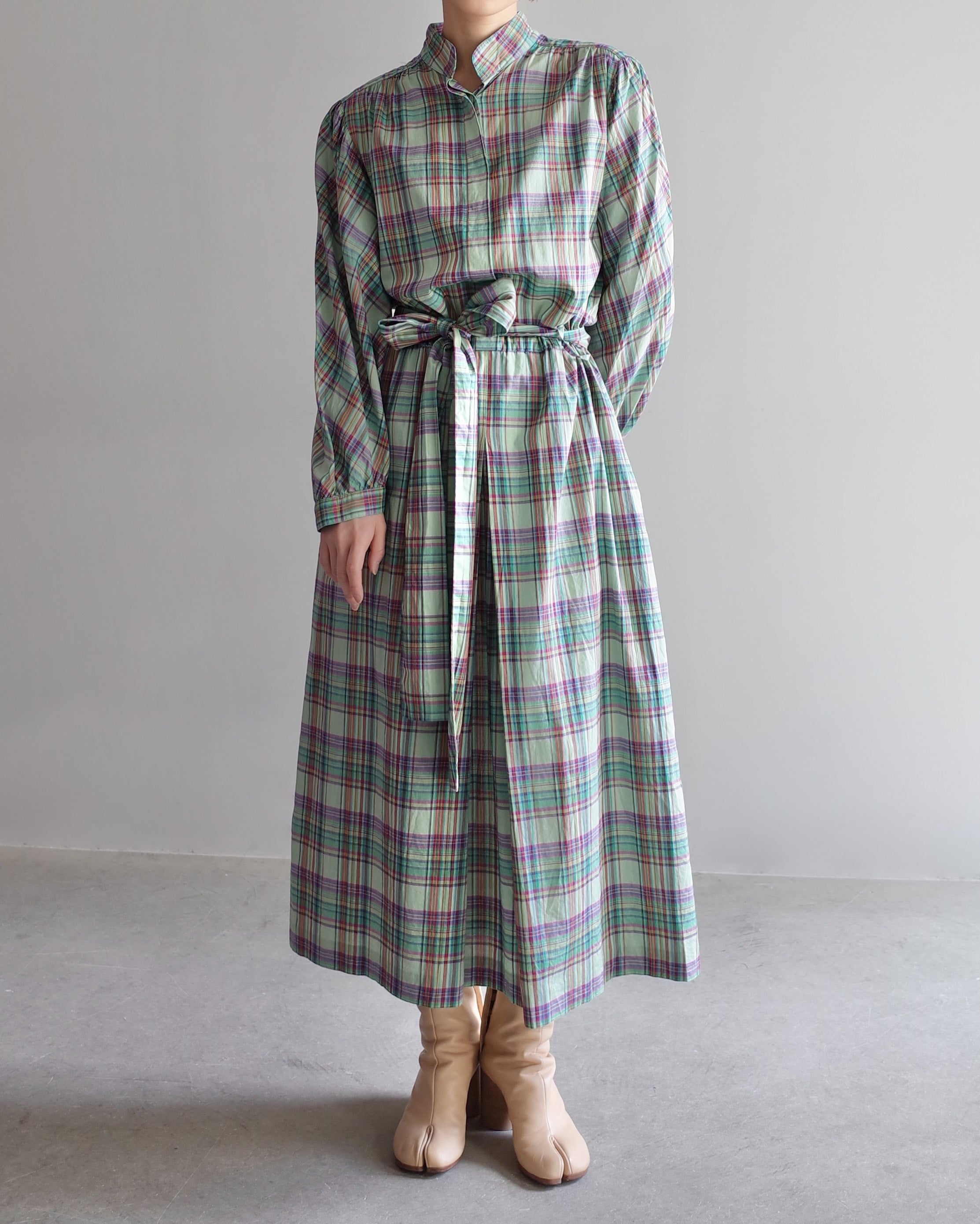 Used / PLEATS SHIRT ONEPIECE