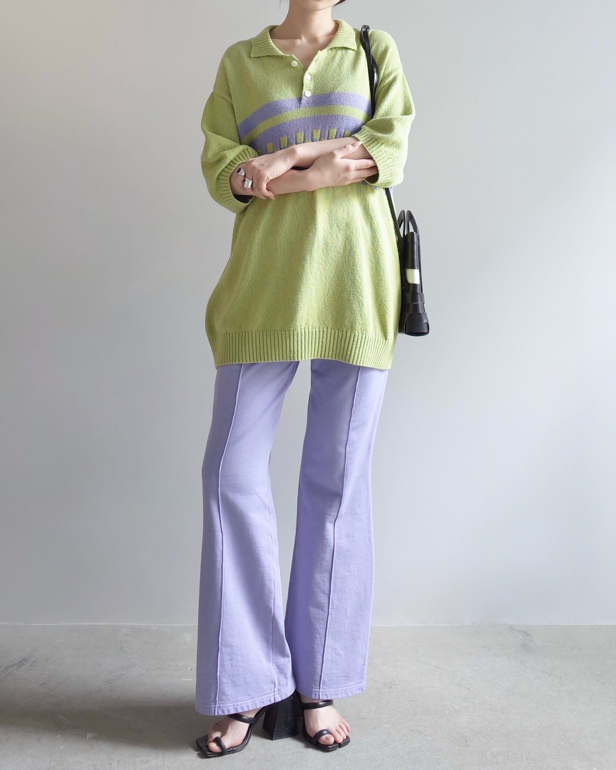CHAIN KNIT POLO SHIRT