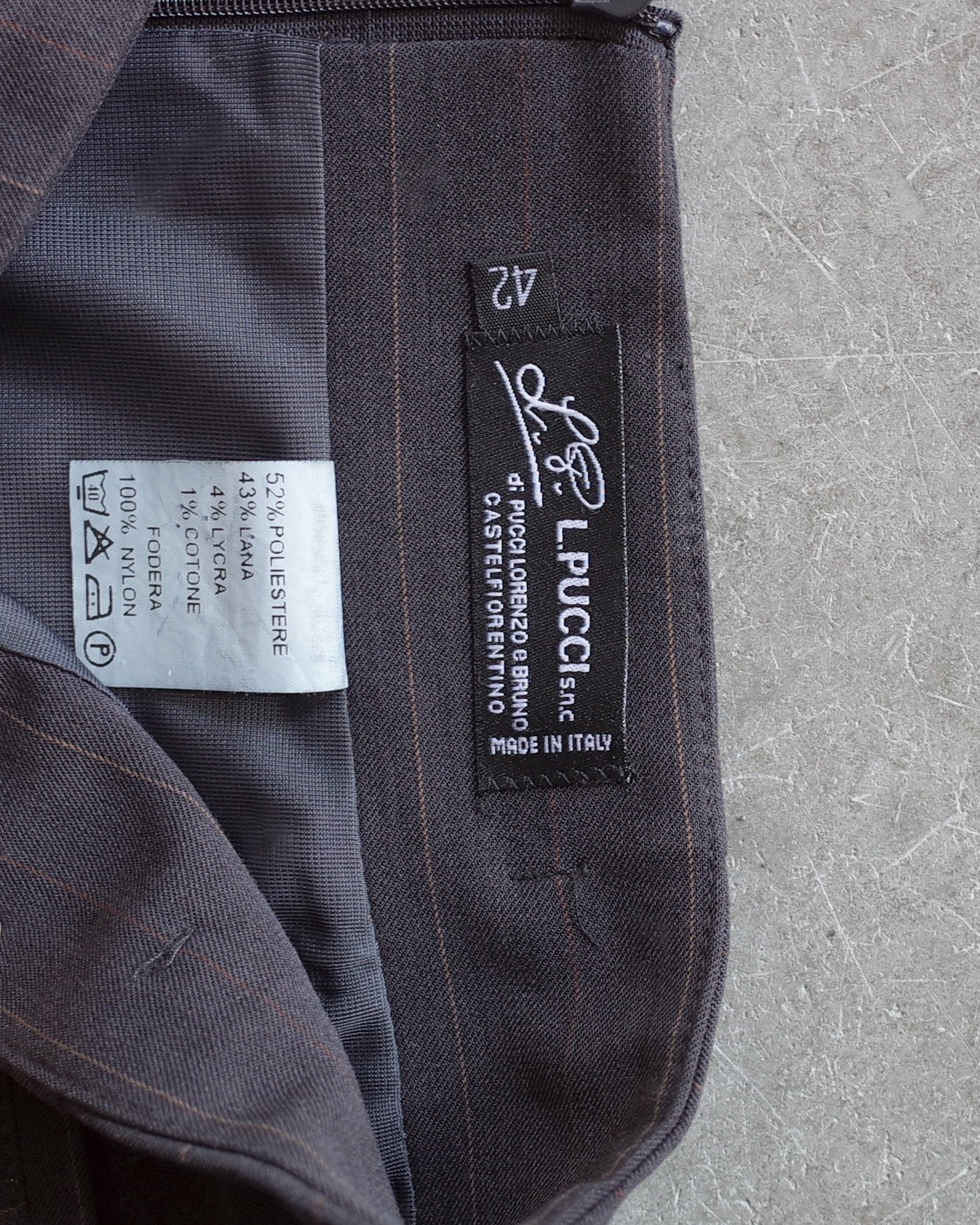 Used / STRIPED STRAIGHT SKIRT