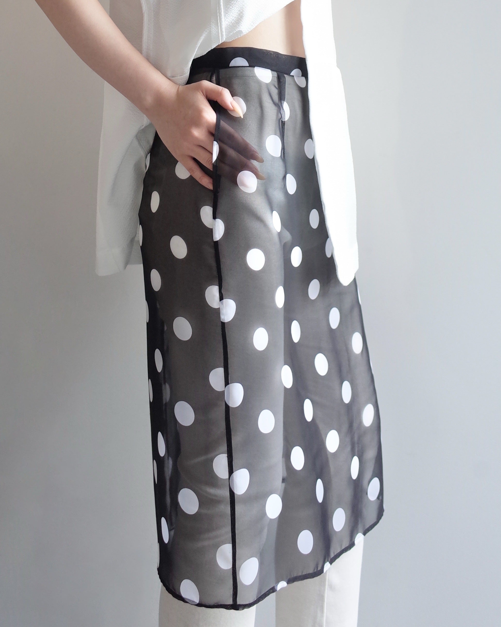 DOT SHEER SKIRT