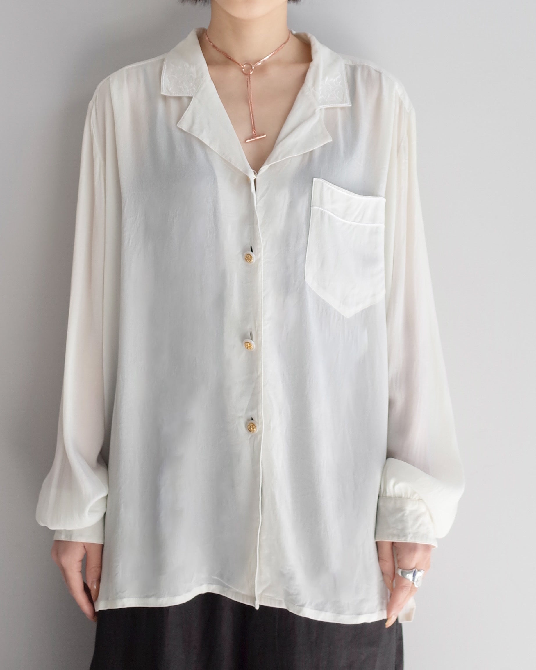 Used / OPEN COLLAR SHIRT