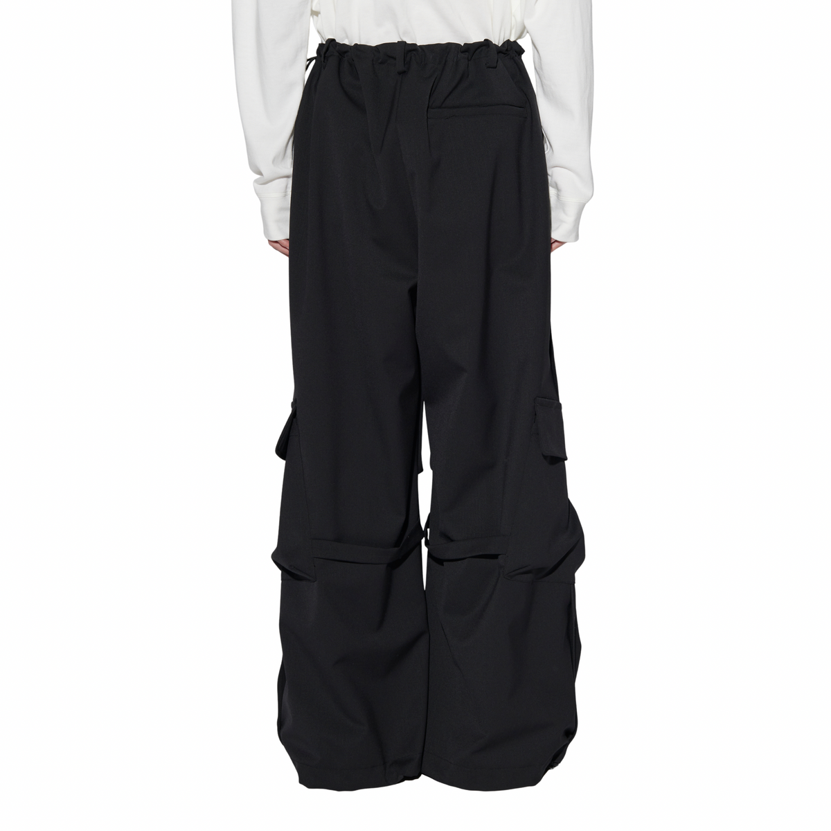 WOOL BLEND EASY CARGO PANTS