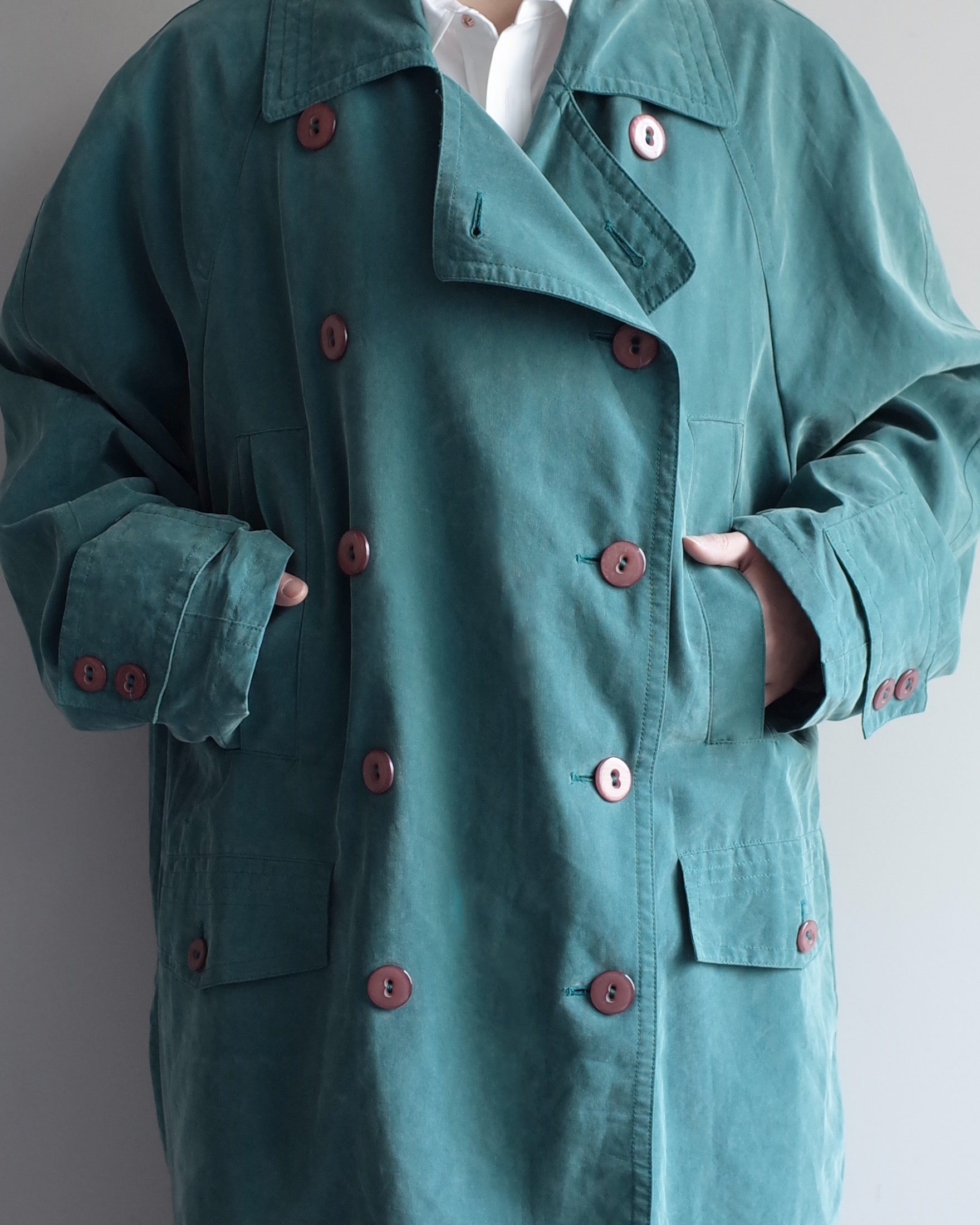 ★Used / MOLESKIN HALF TRENCH COAT