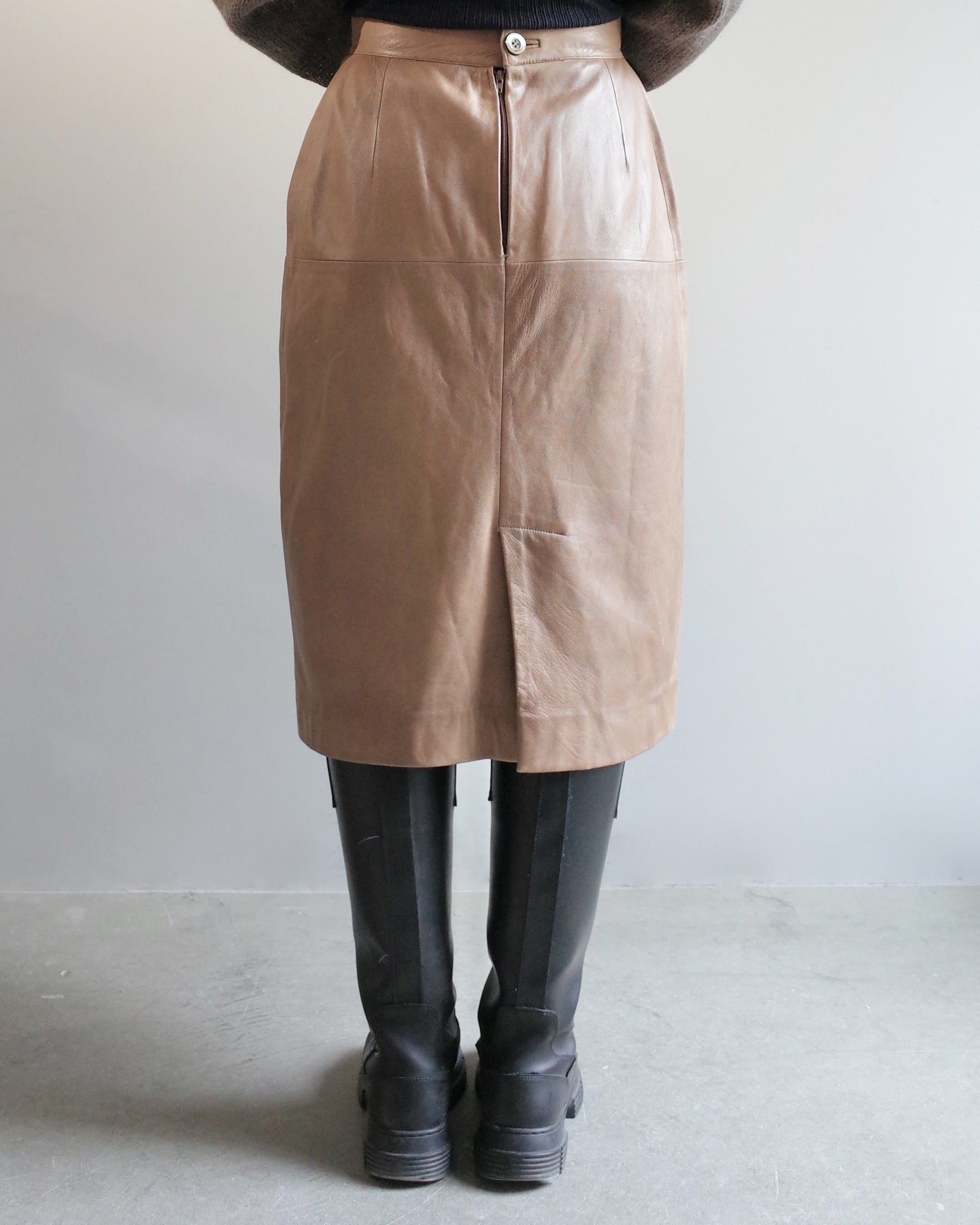 Used / LEATHER SKIRT