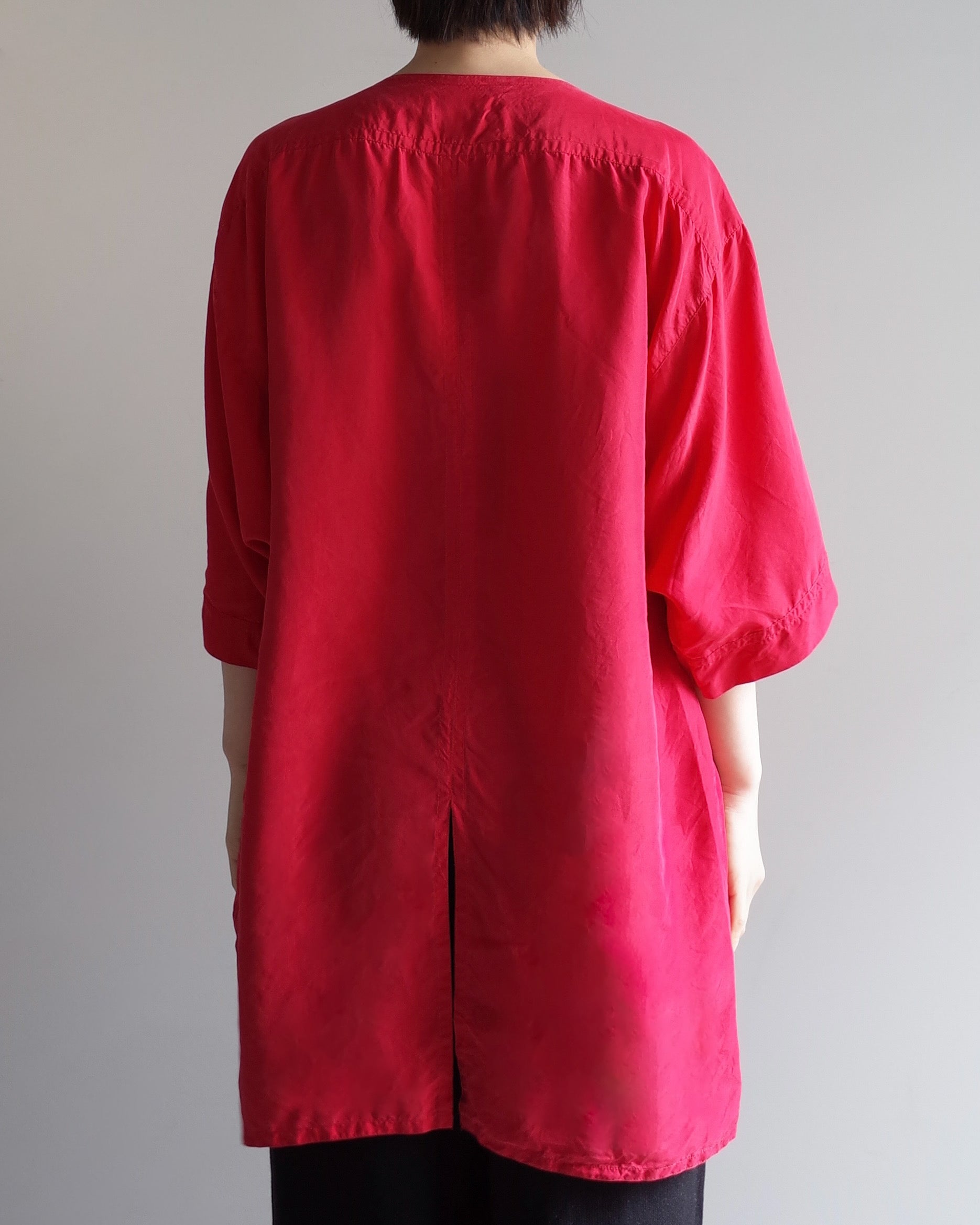 Used / HALF SLEEVE SILK SHIRT