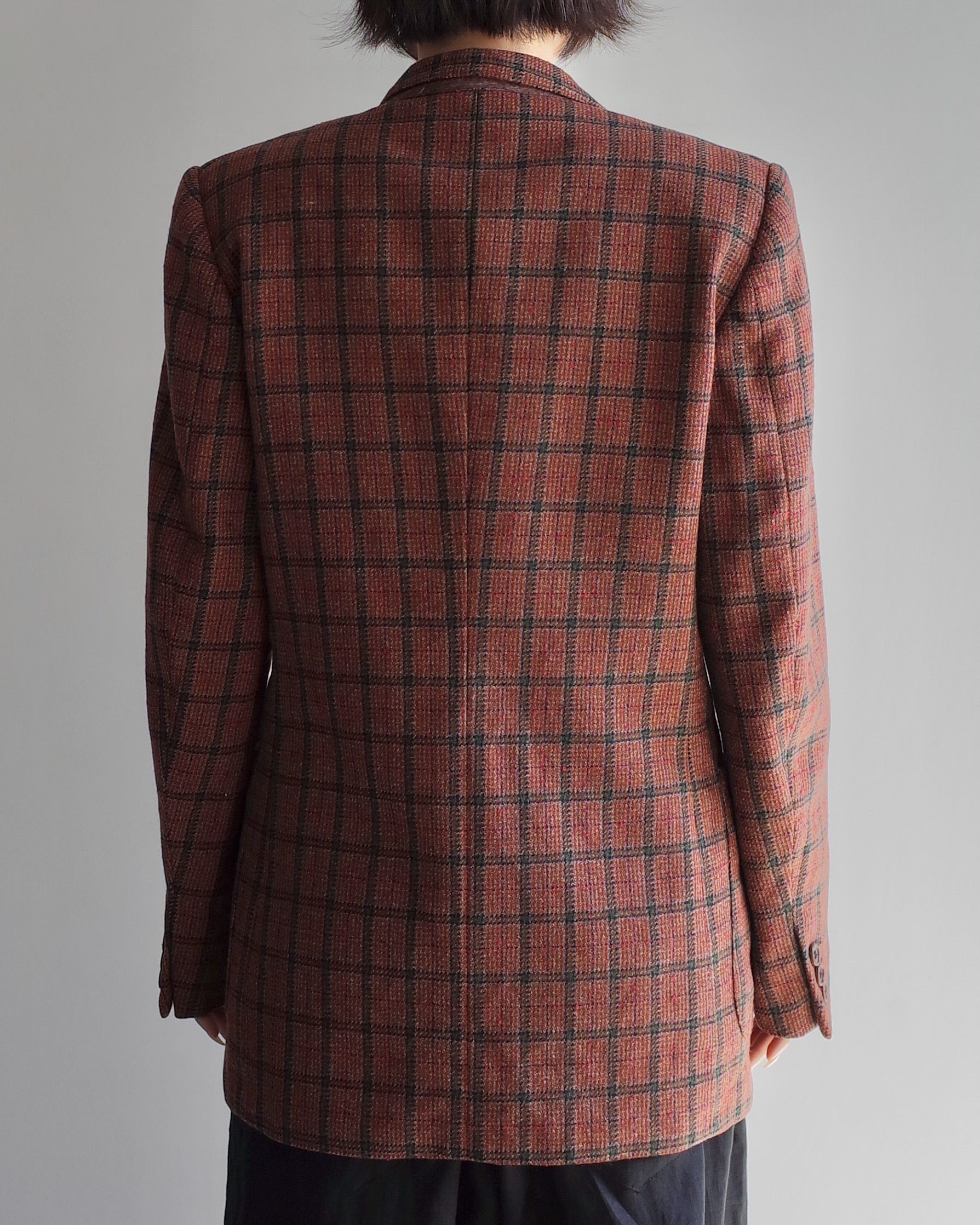 ★Used / CHECK PATTERN BLAZER JACKET