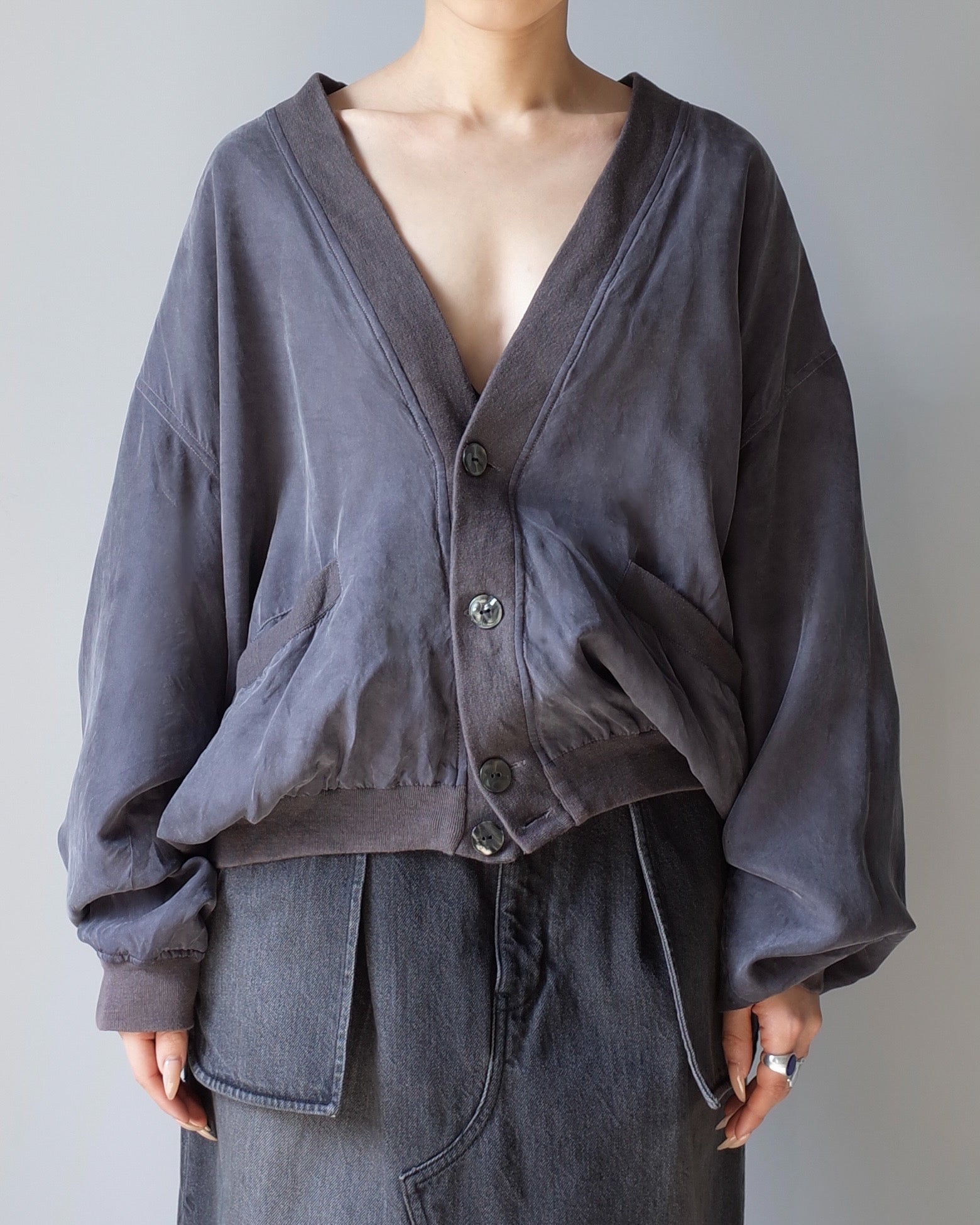 Used / SILK CARDIGAN