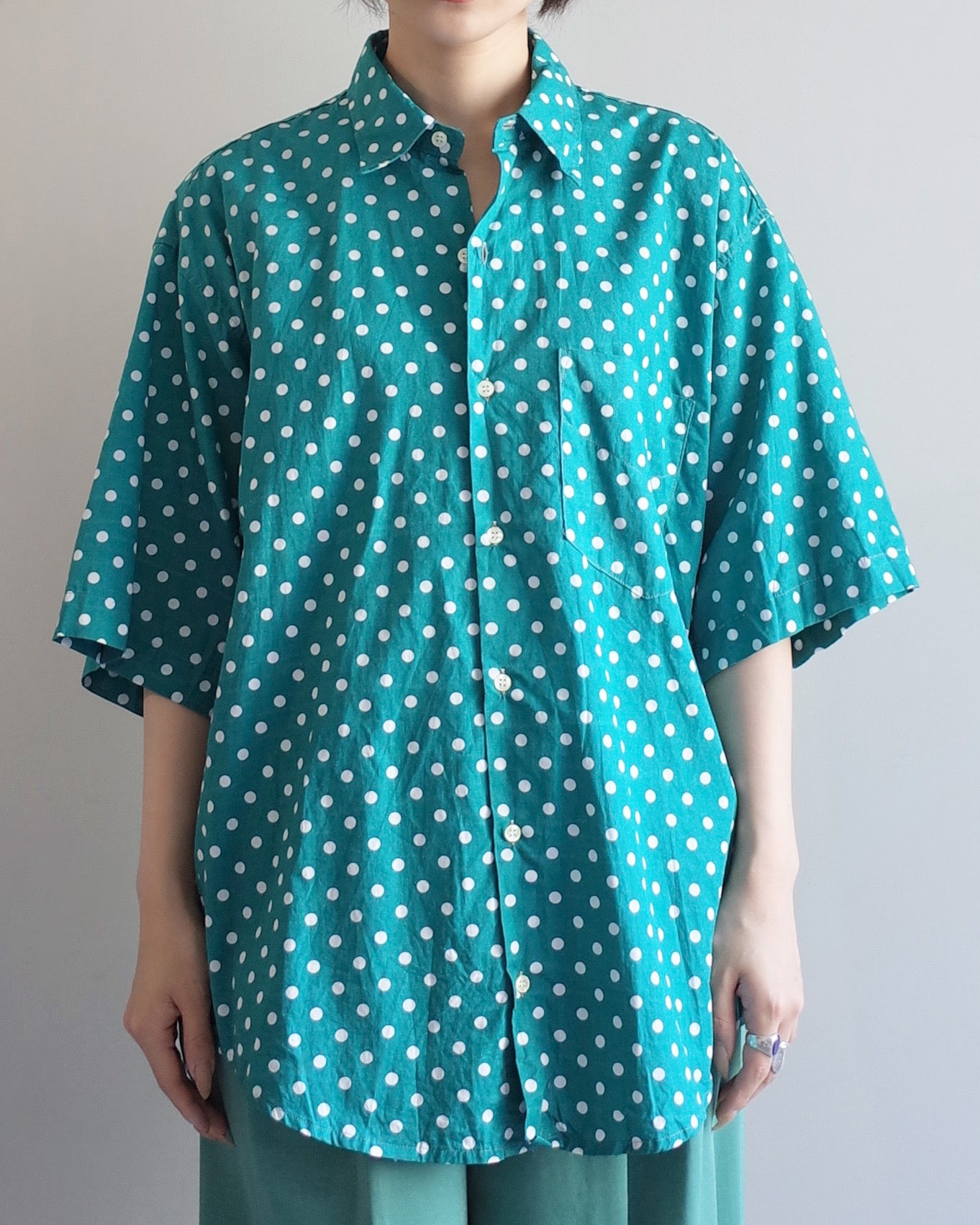 Used / HALF SLEEVE DOT SHIRT