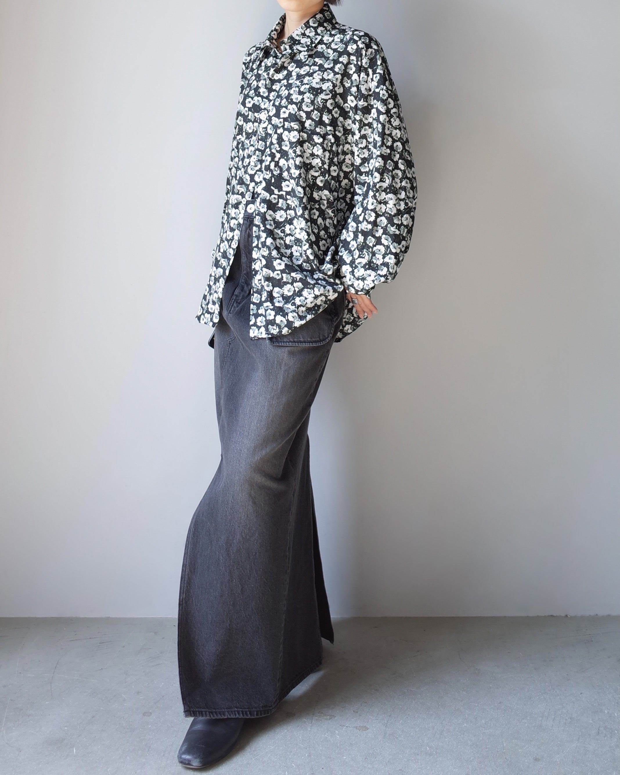 Used / FLOWER PATTERN BLOUSE