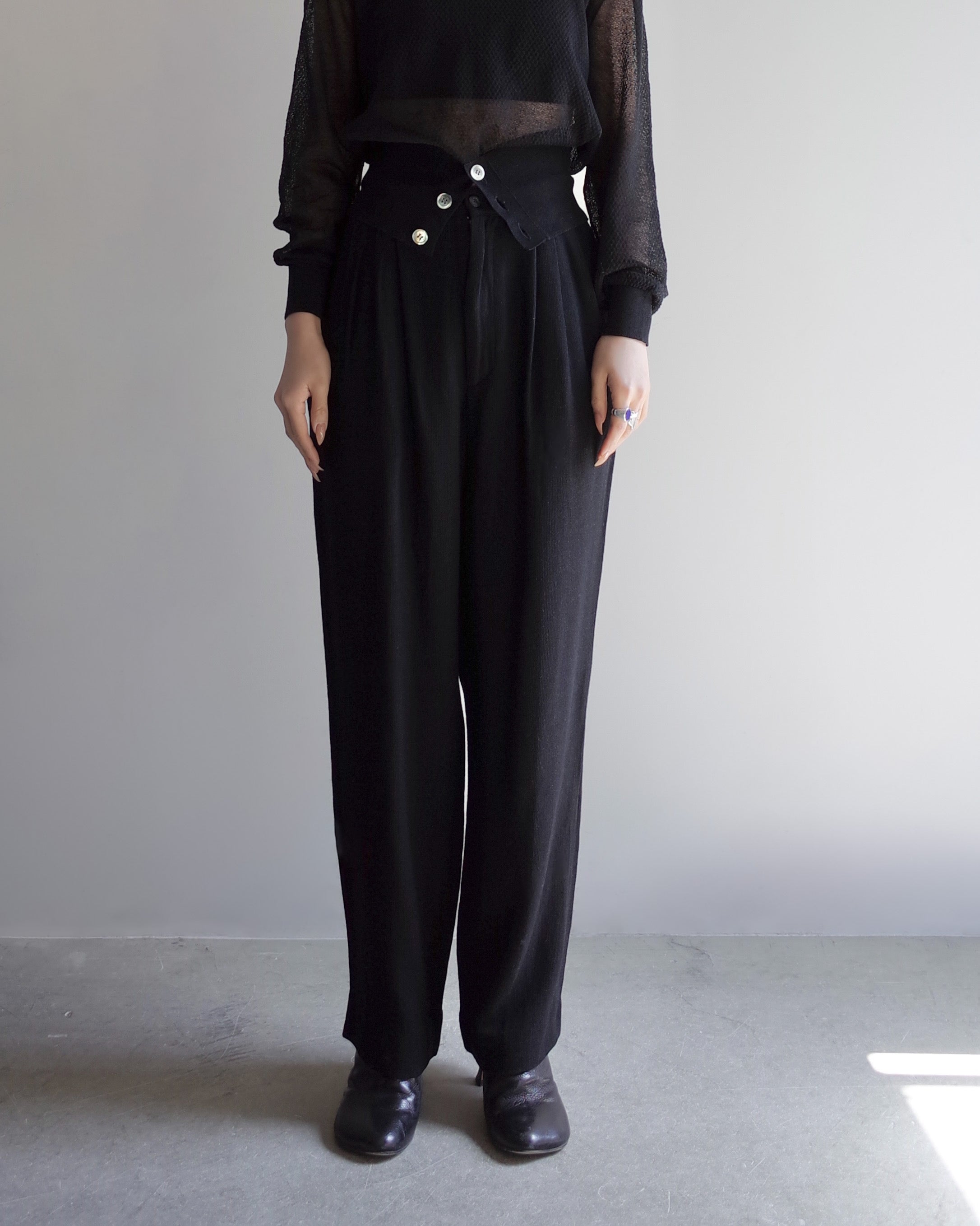 Used / TWOTUCK SEMI WIDE TAPERED PANTS