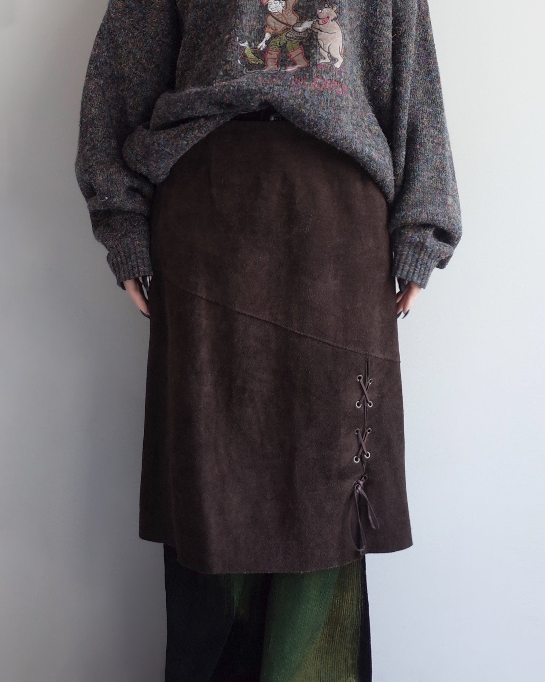 Used / LEATHER SKIRT