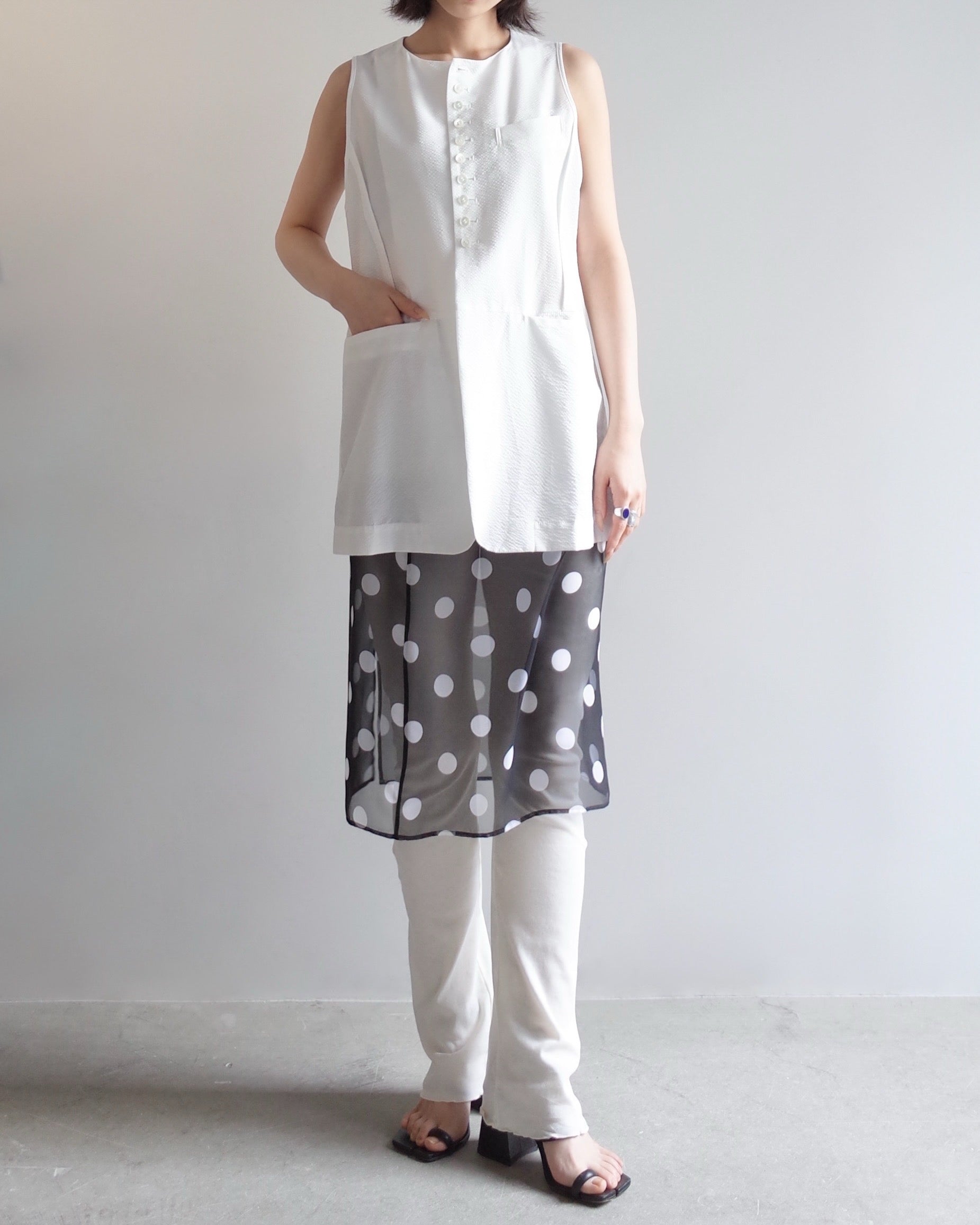 DOT SHEER SKIRT