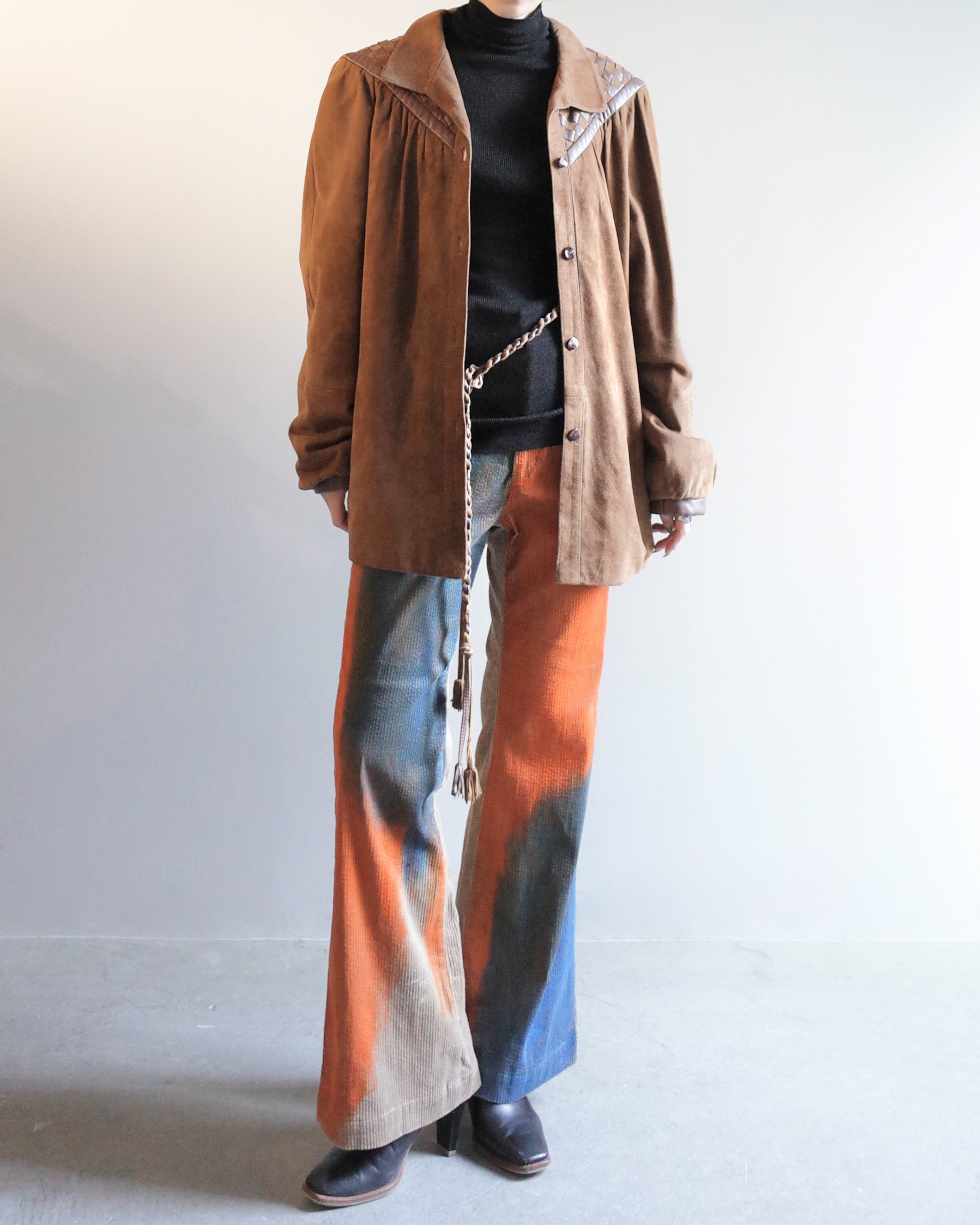 Used / LEATHER SHIRT JACKET