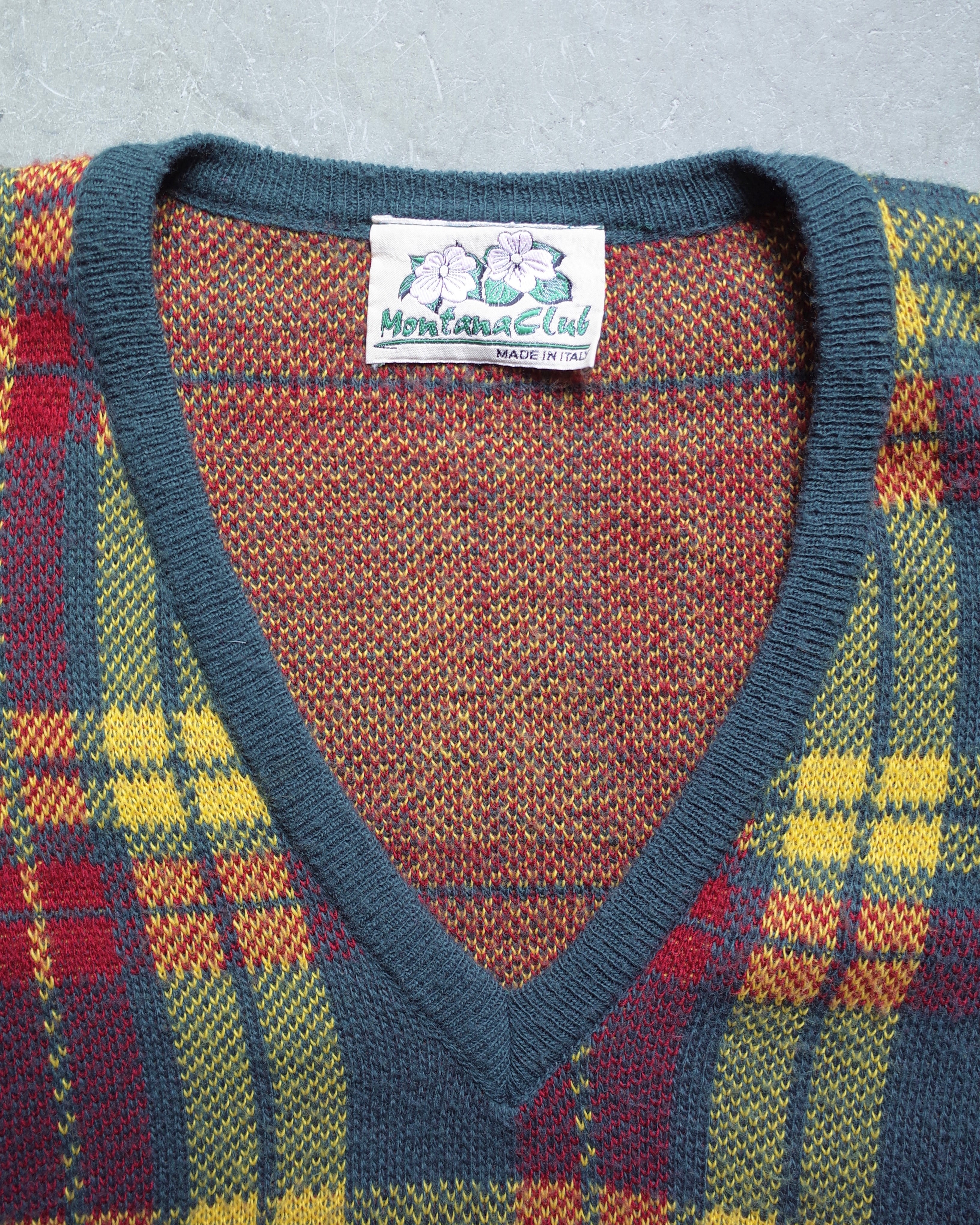 Used / V NECK KNIT PULLOVER