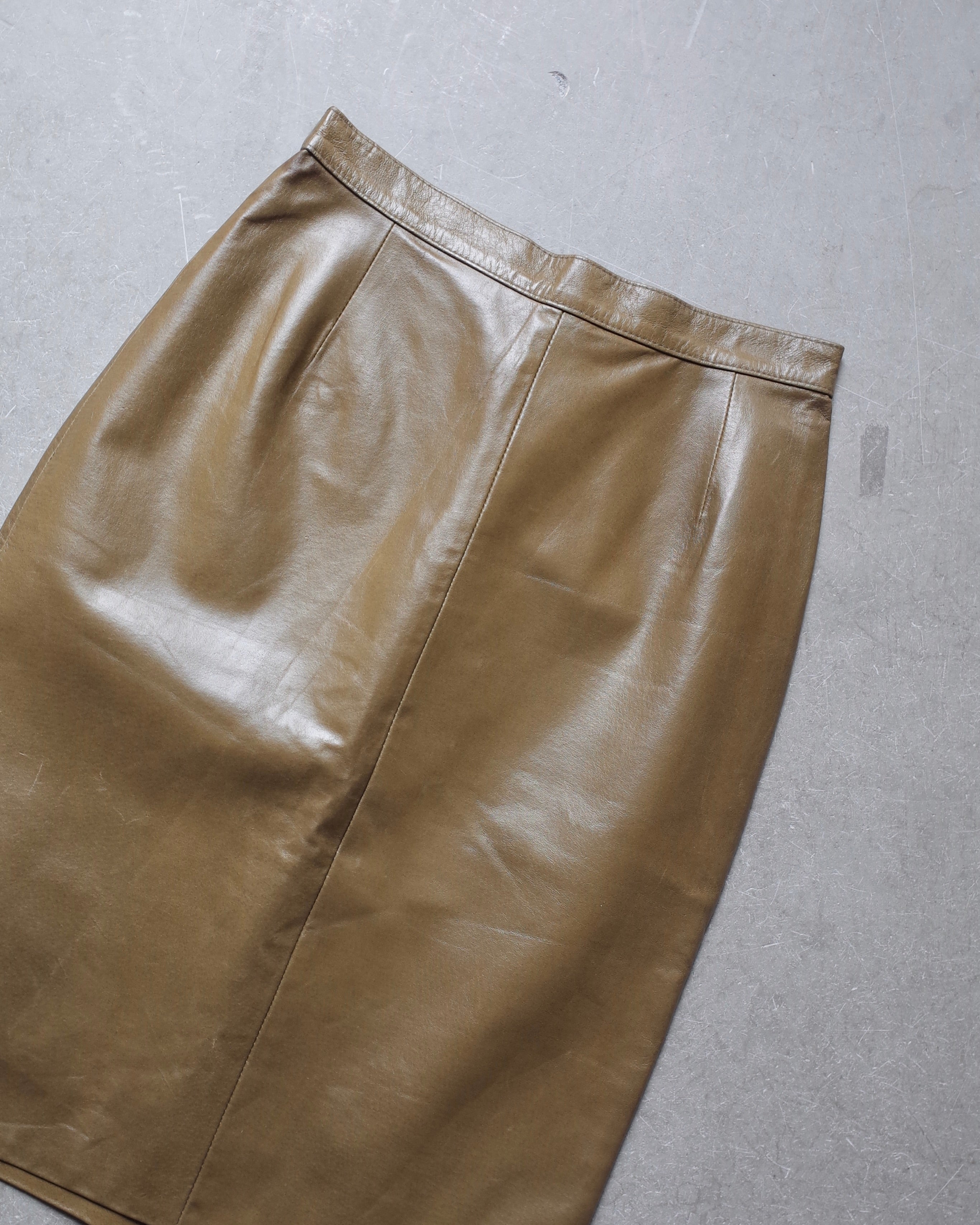 Used / LEATHER SKIRT