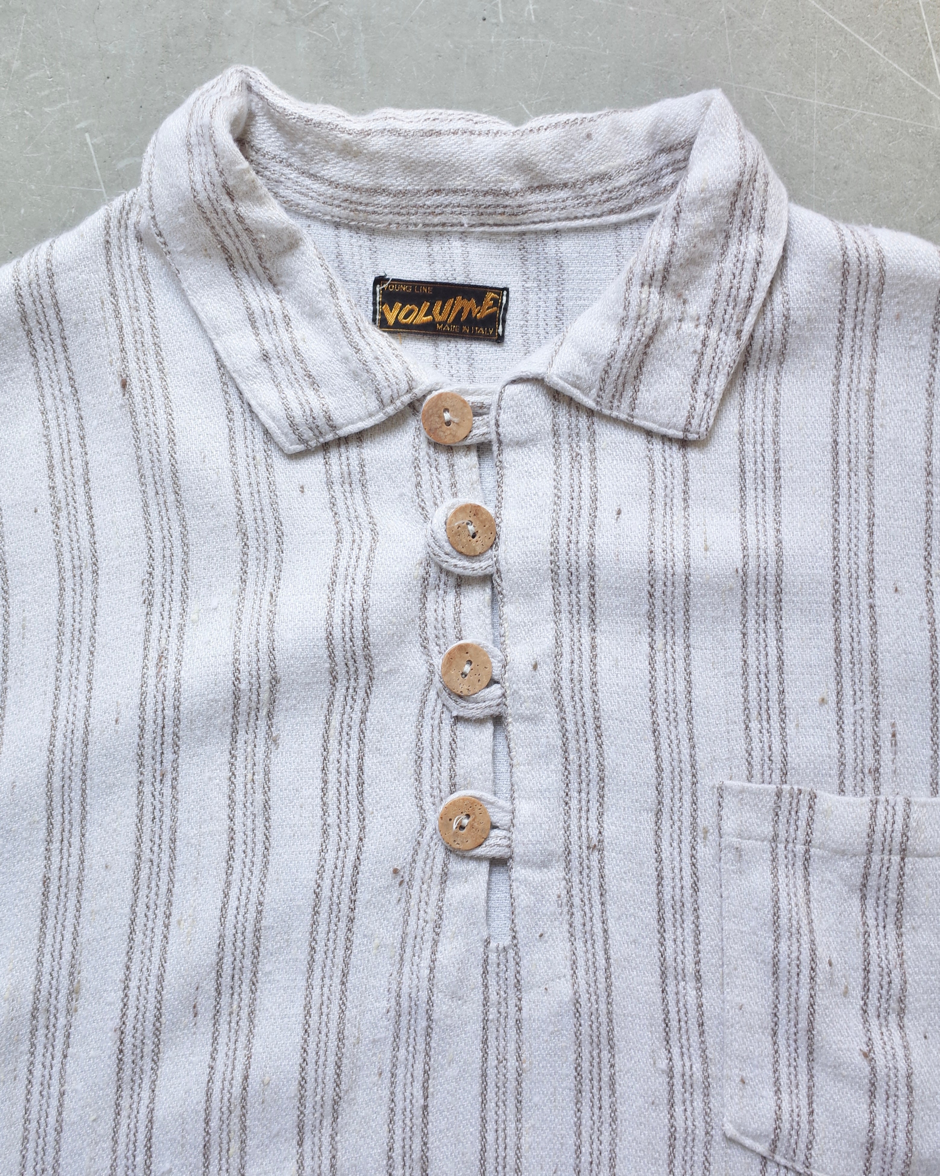 Used / OVERSIZED LINEN POLO SHIRT