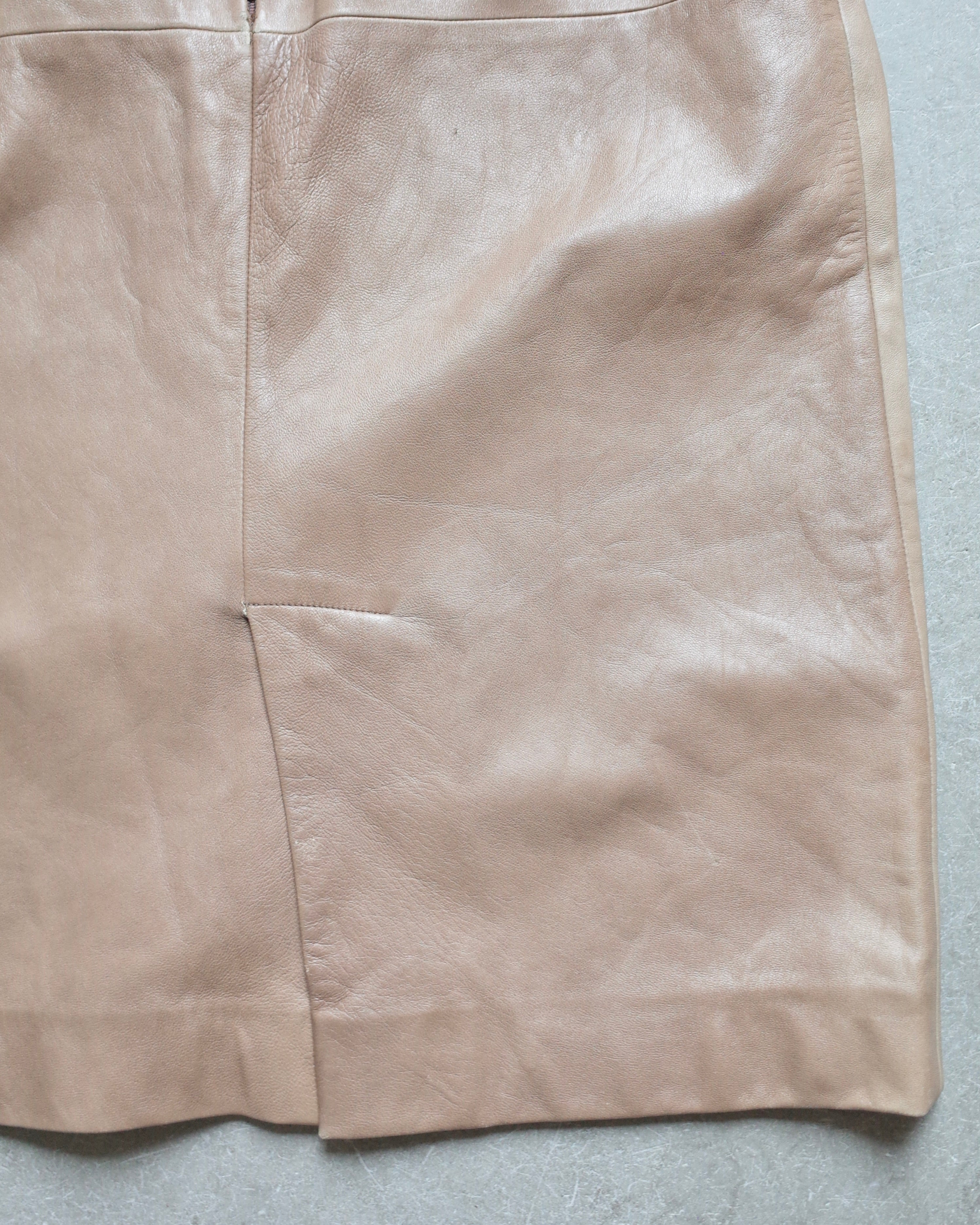 Used / LEATHER SKIRT