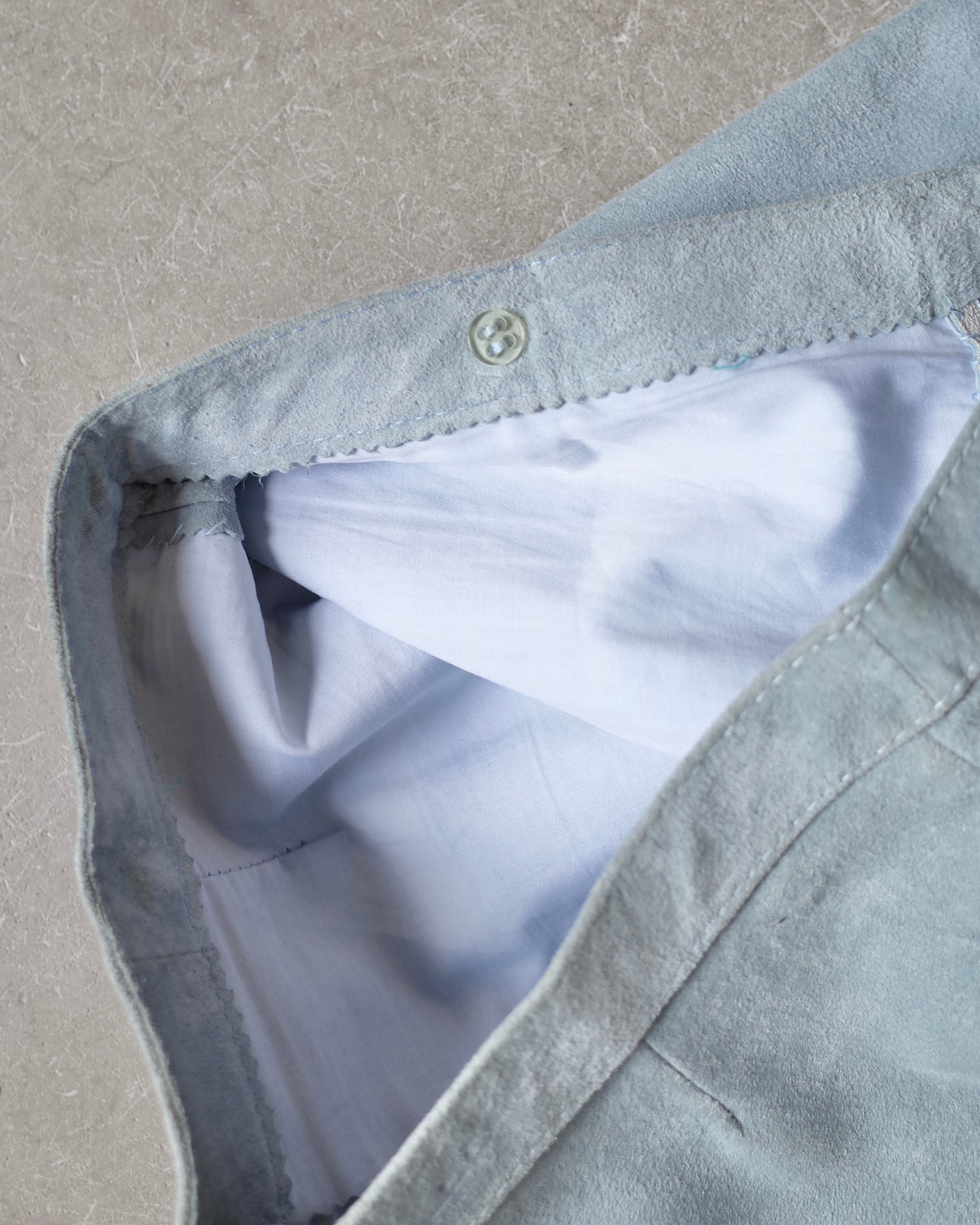 Used / CROPPED LEATHER PANTS