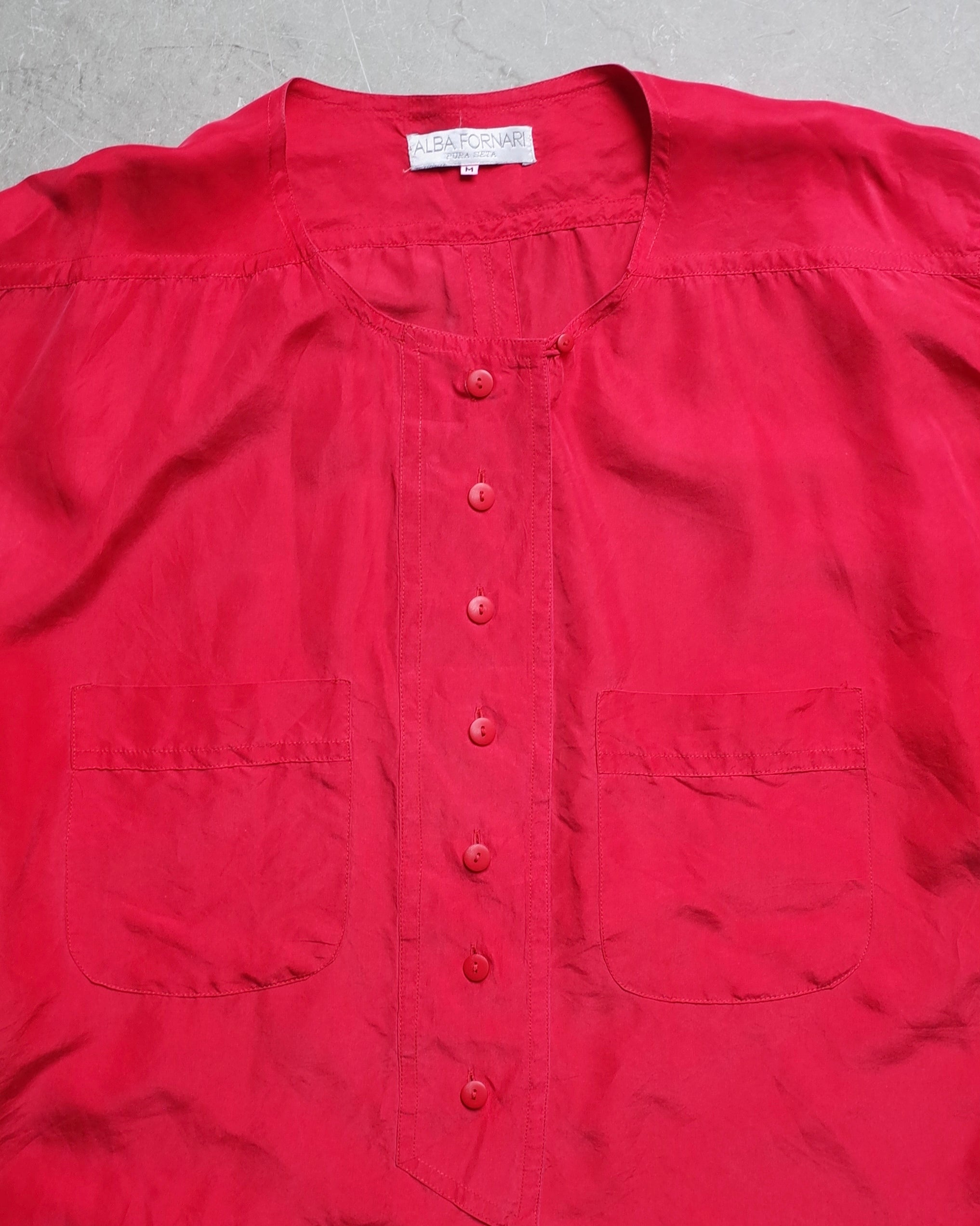 Used / HALF SLEEVE SILK SHIRT