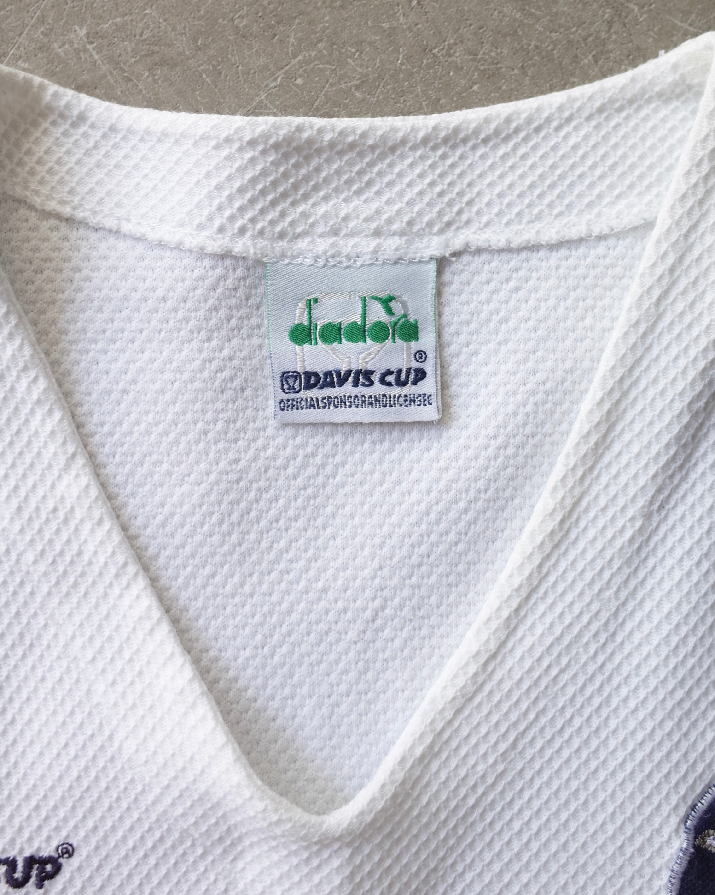 ★Used / Diadora DAVIS CUP SLEEVELES TENNIS WEAR