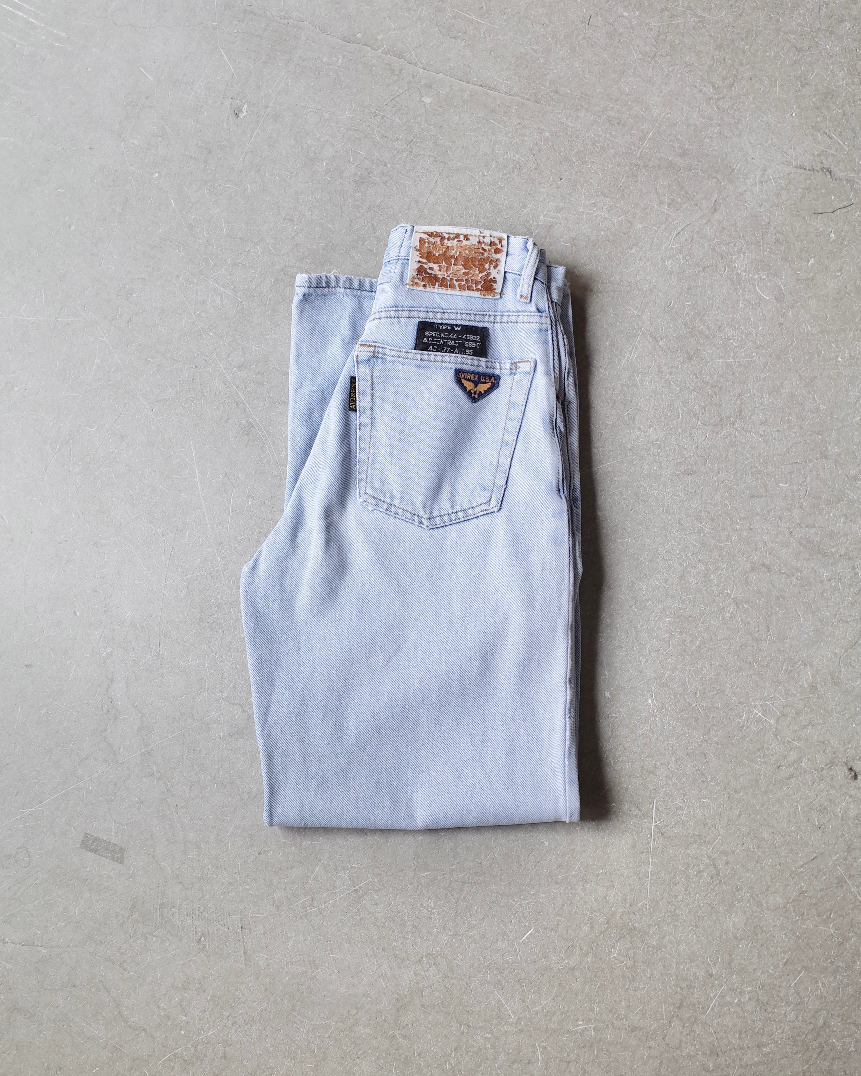 Used / AVIREX STRAIGHT DENIM