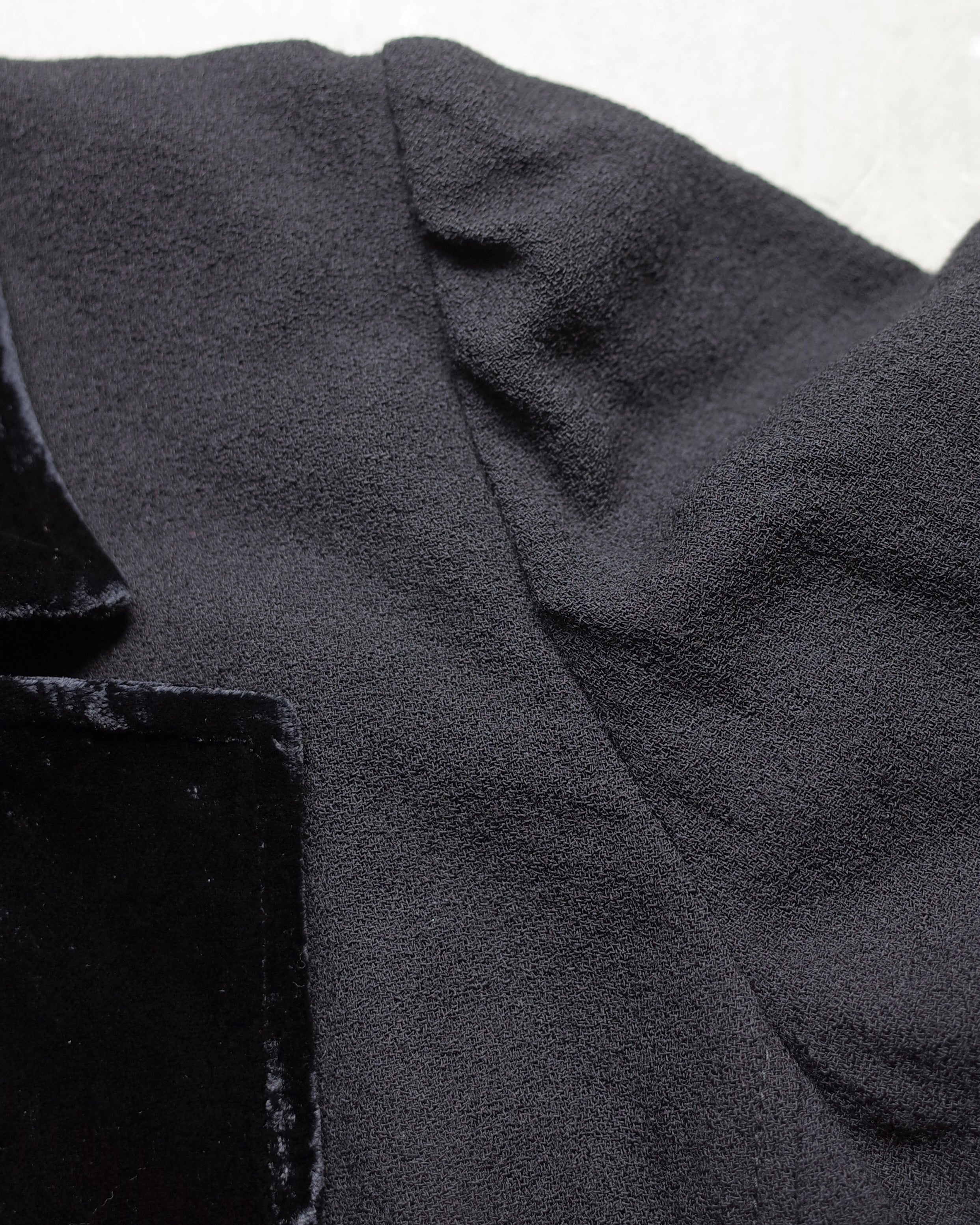 Used / VELOUR COLLAR ONEPIECE