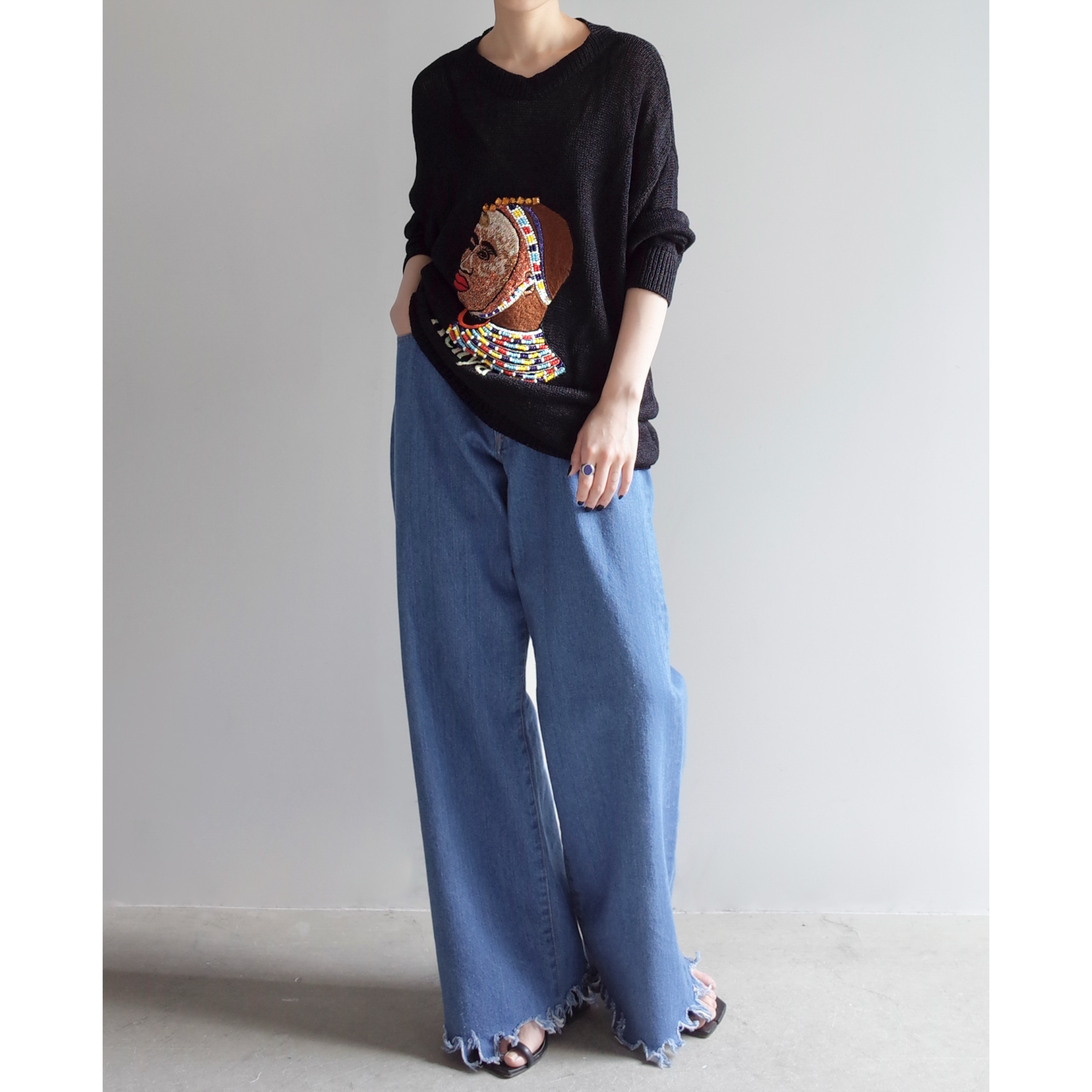 Used / BIJOU SWEAT PULLOVER