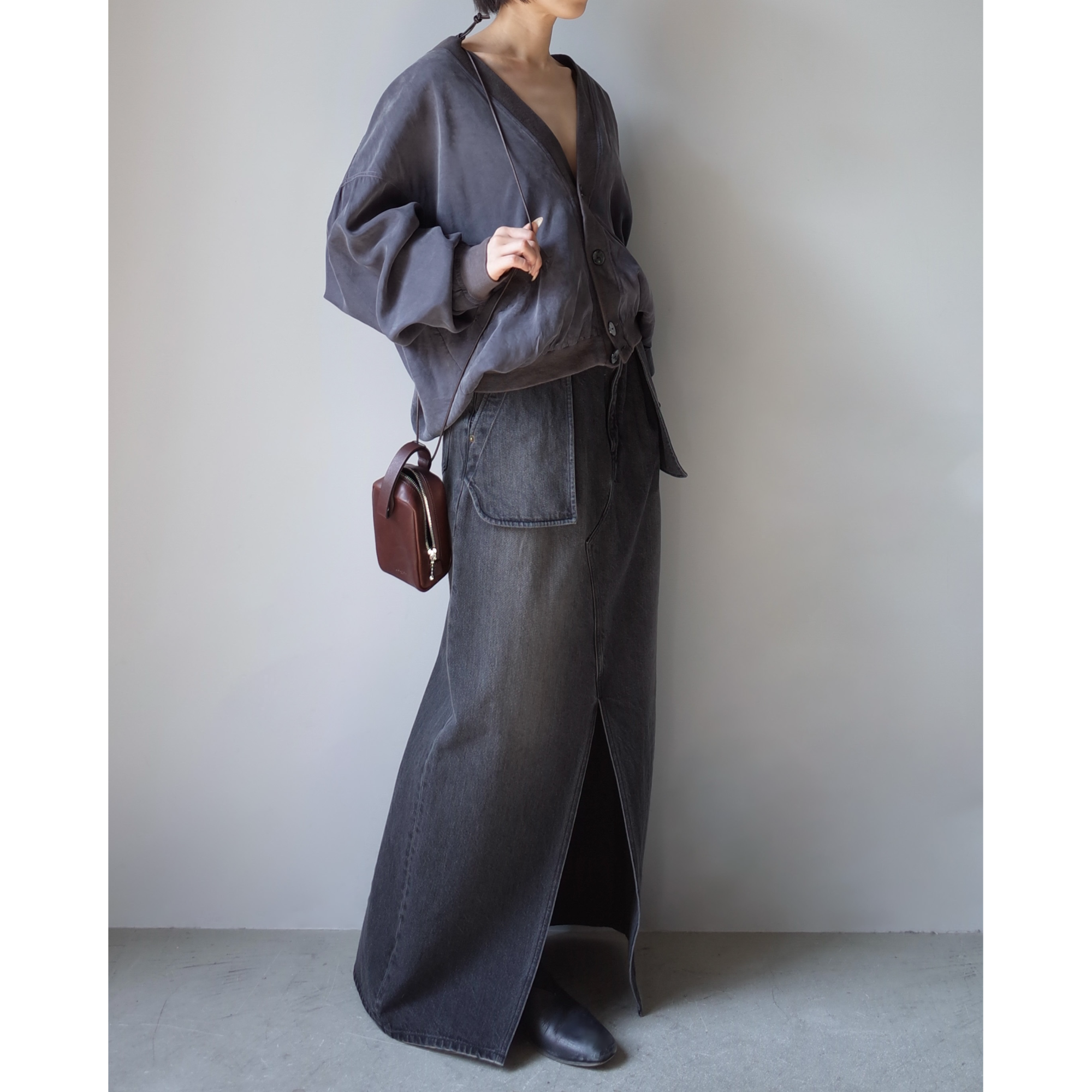 Used / SILK CARDIGAN