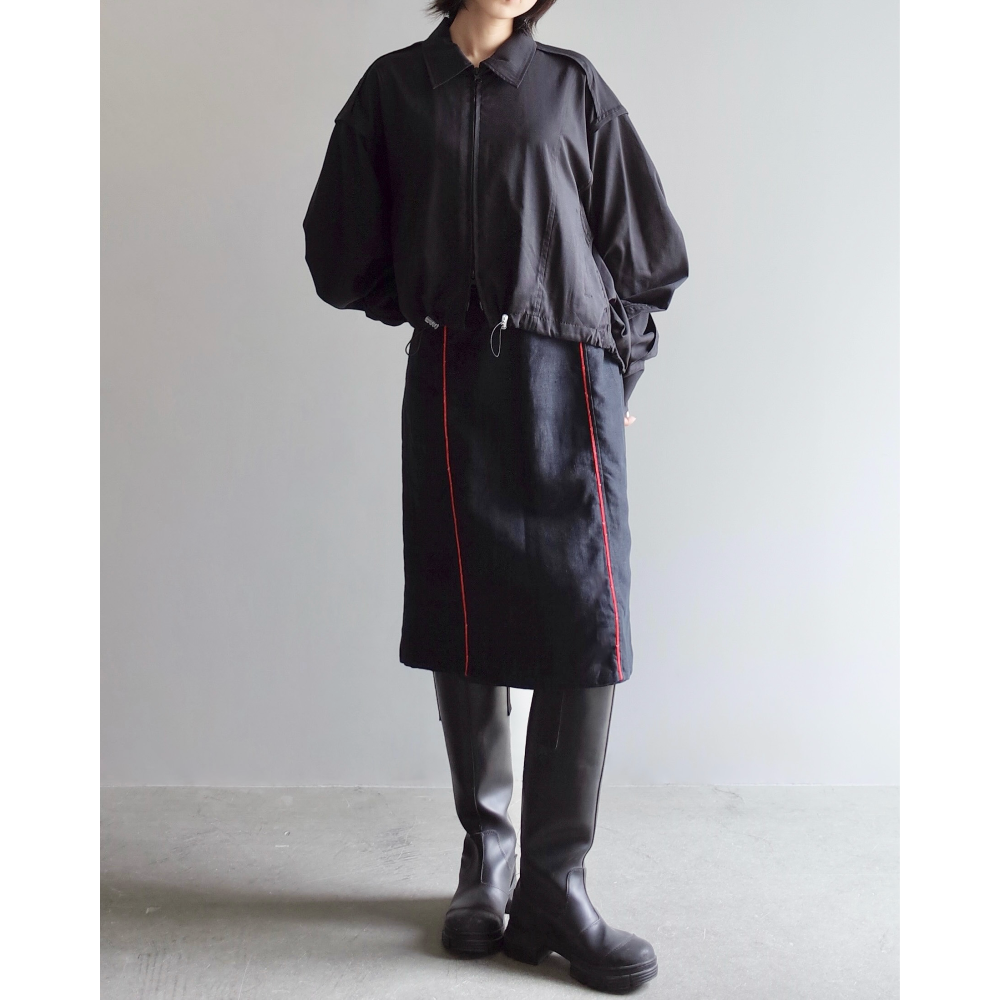 Used / MIDI LINEN SKIRT