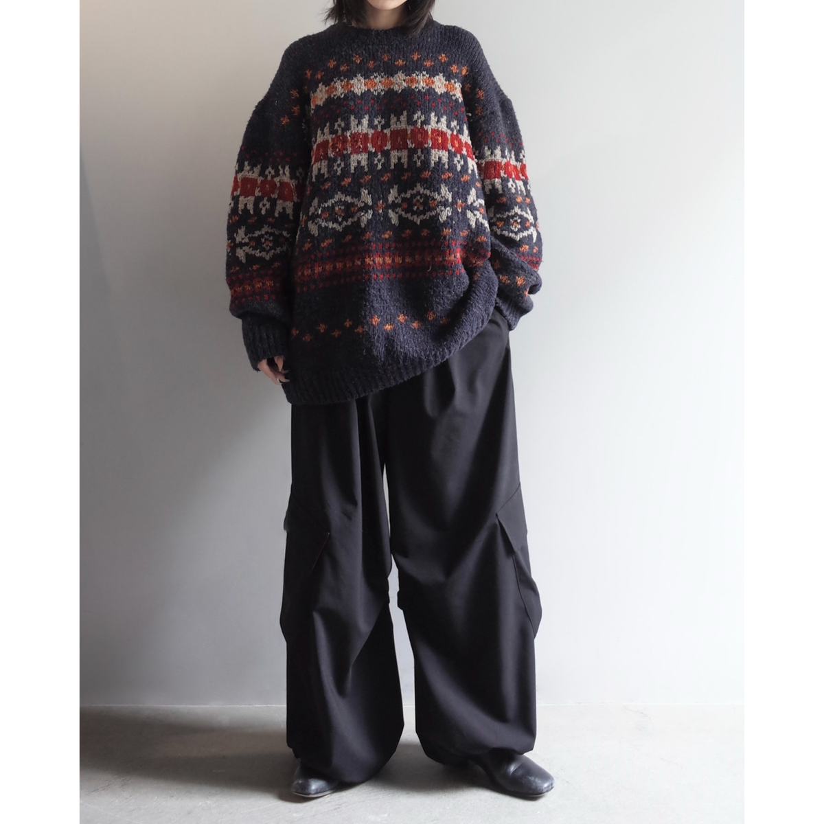 Used / NORDIC KNIT SWEATER