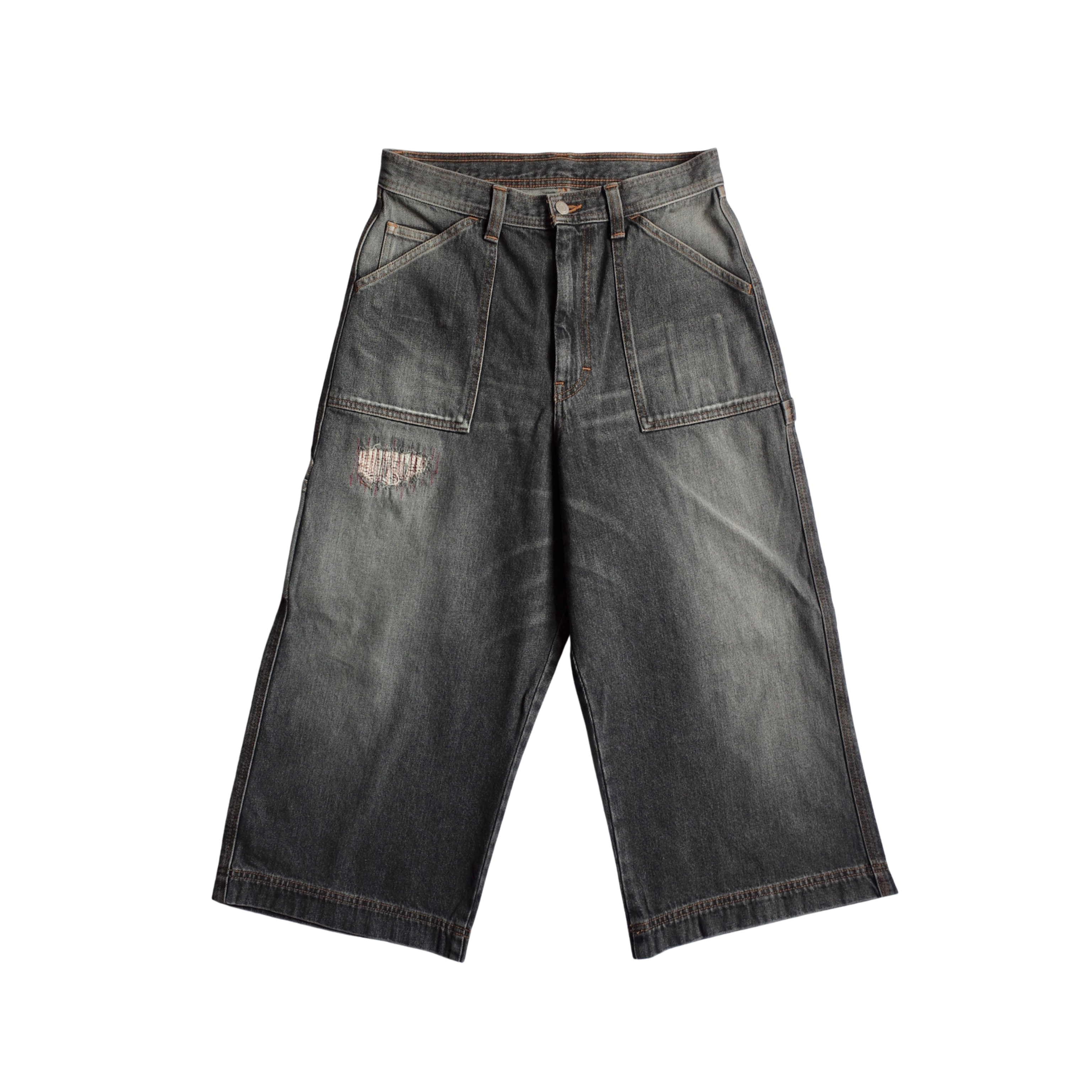 THREE QUARTER PAINTER JEANS